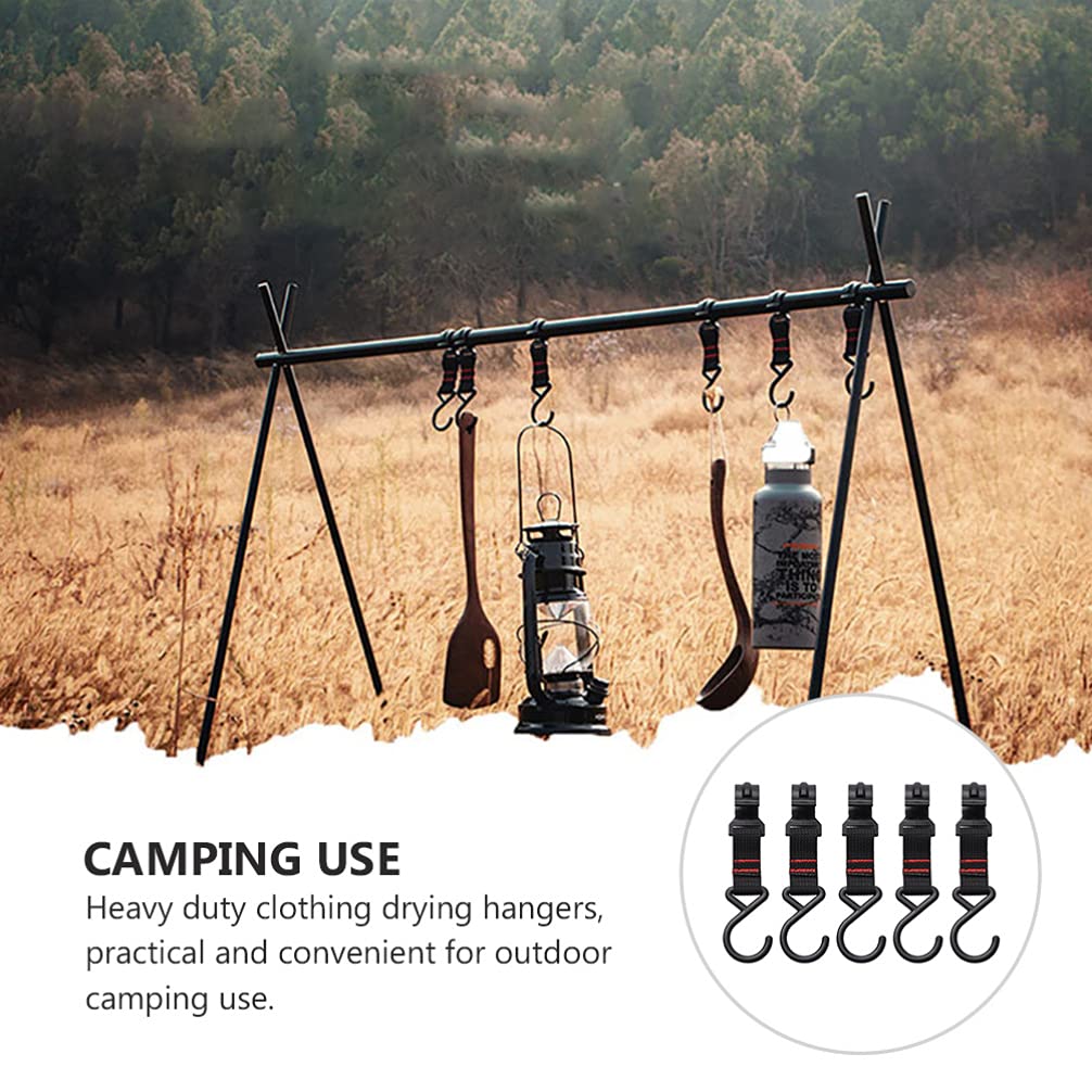 BESPORTBLE 10pcs Heavy Duty Camping Hooks - Outdoor Gear Storage Hangers for Tents, Backpacks, and Equipment - Perfect for Camping, Hiking, and RV Travel Accessories