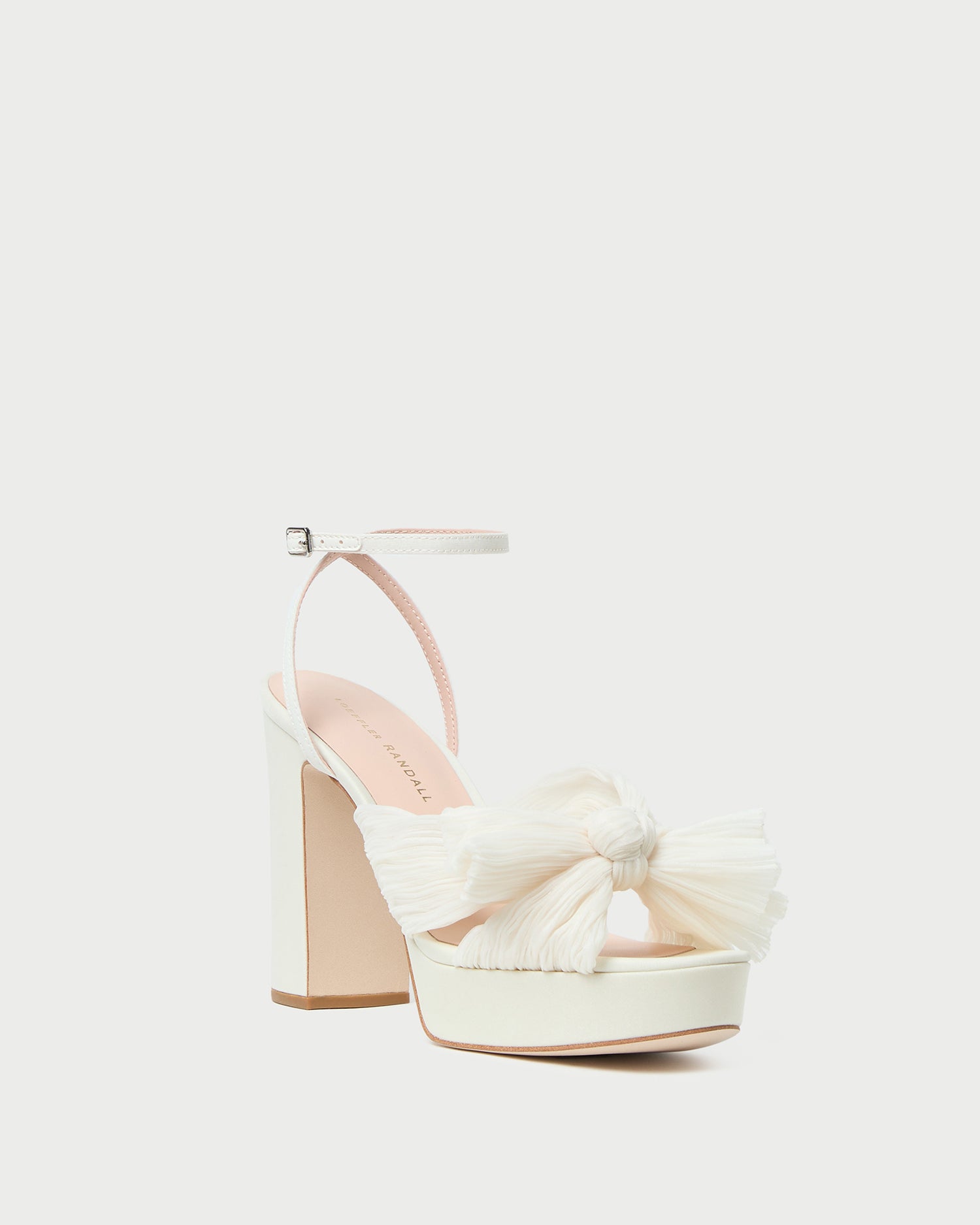 Natalia Pearl Platform Bow Heel Sandals for Women - Elegant High Heel Wedding Shoes for Brides, Prom, Party & Evening Wear