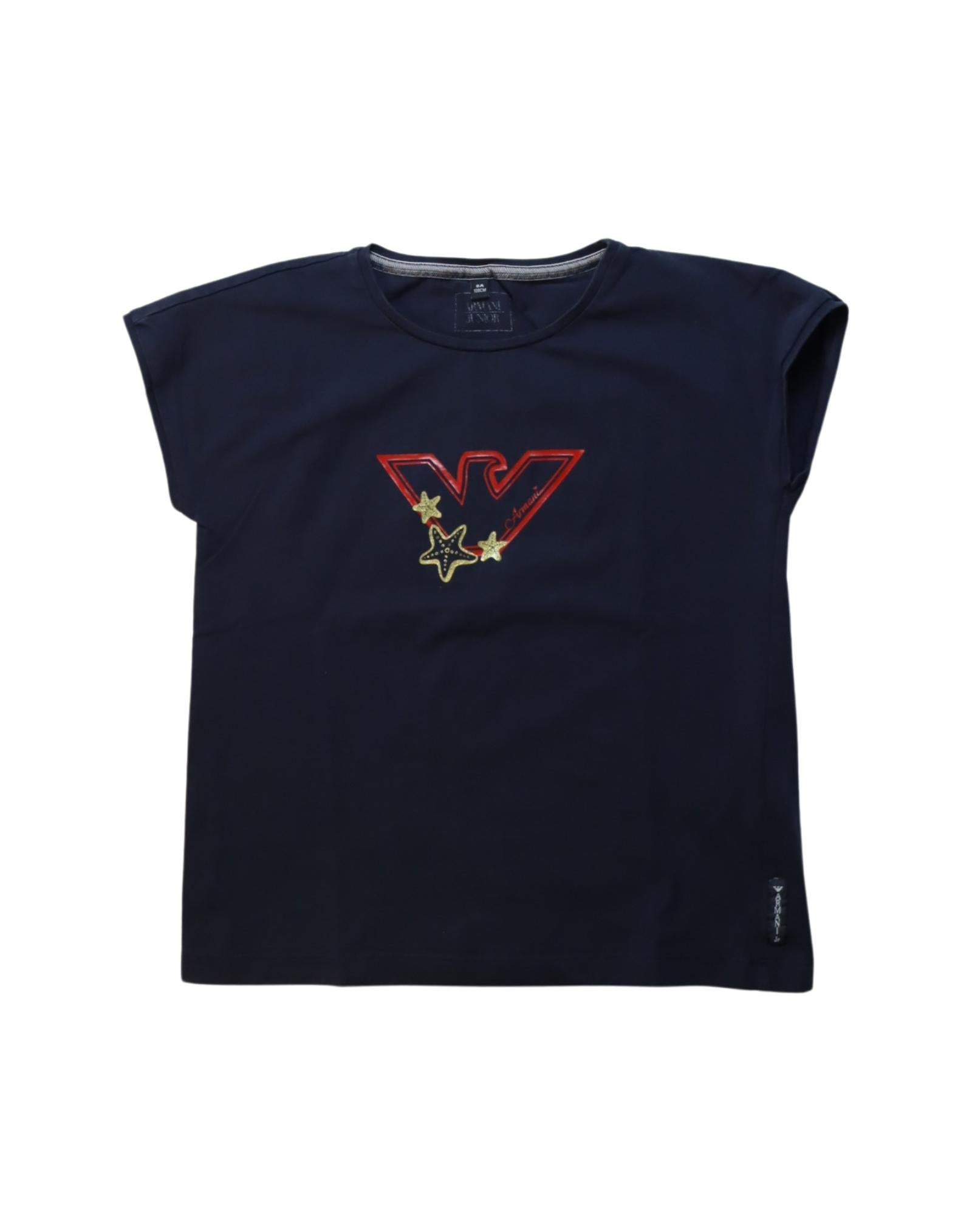 Armani Short Sleeve T-Shirt for Boys Size 8Y - Premium Cotton Casual Tee for School, Playdates & Everyday Wear