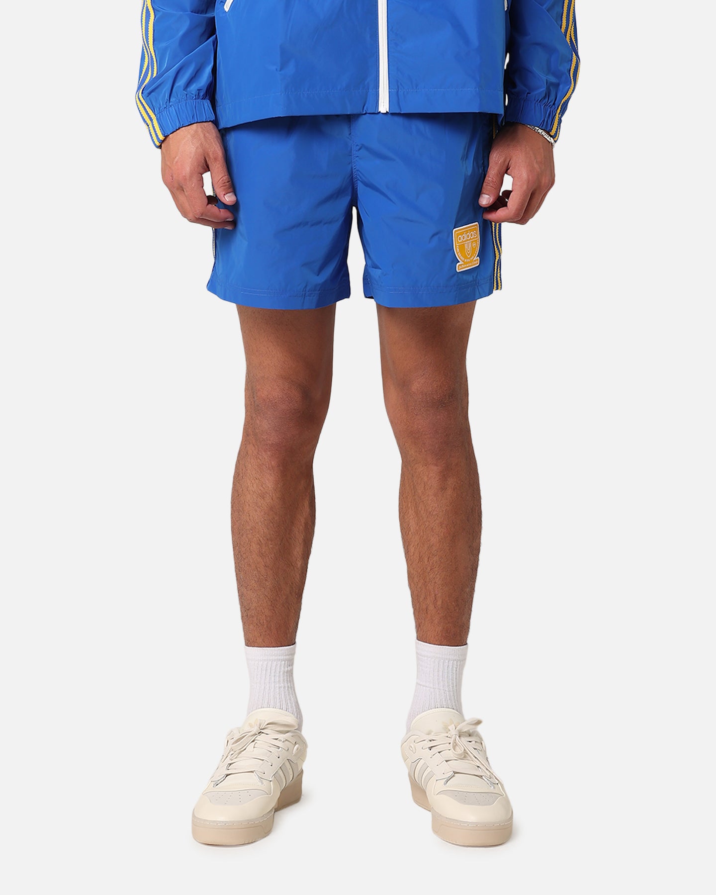 Adidas Graphic Sprinter Shorts for Men - Blue Athletic Running Shorts with Comfortable Fit - Perfect for Gym, Jogging & Casual Wear