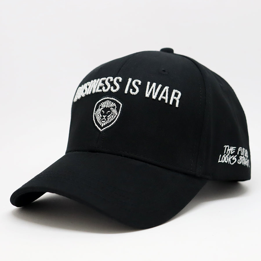 Business is War Silver and Black Snapback Hat - Stylish Unisex Baseball Cap for Men & Women - Perfect for Streetwear, Hip Hop Fashion, and Casual Outfits