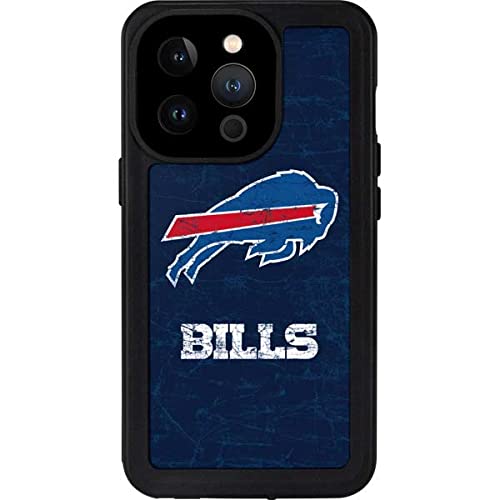 Waterproof iPhone 13 Pro Case with Official NFL Buffalo Bills Distressed Design - Durable Protection for Sports, Outdoor & Everyday Use