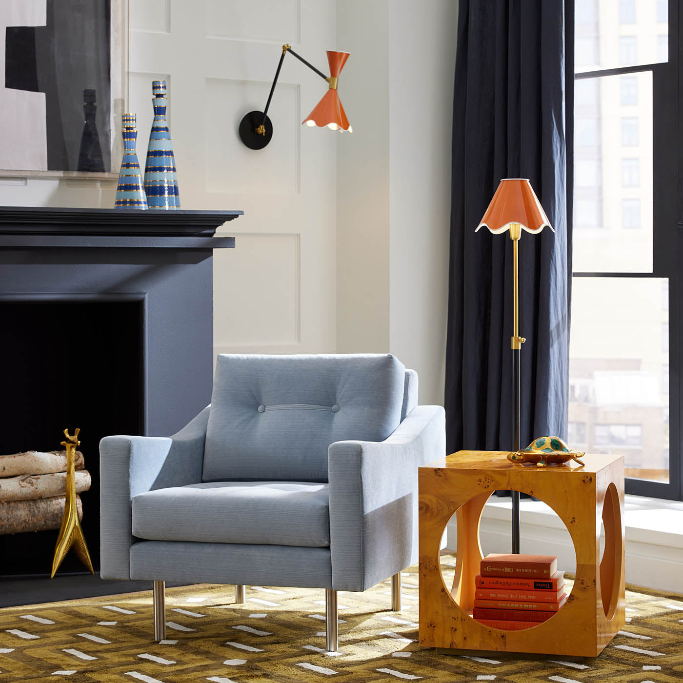 Ripple Articulating Sconce Wall Light - Adjustable Modern Wall Lamp for Bedroom, Living Room & Hallway - Perfect for Reading, Accent Lighting & Home Decor