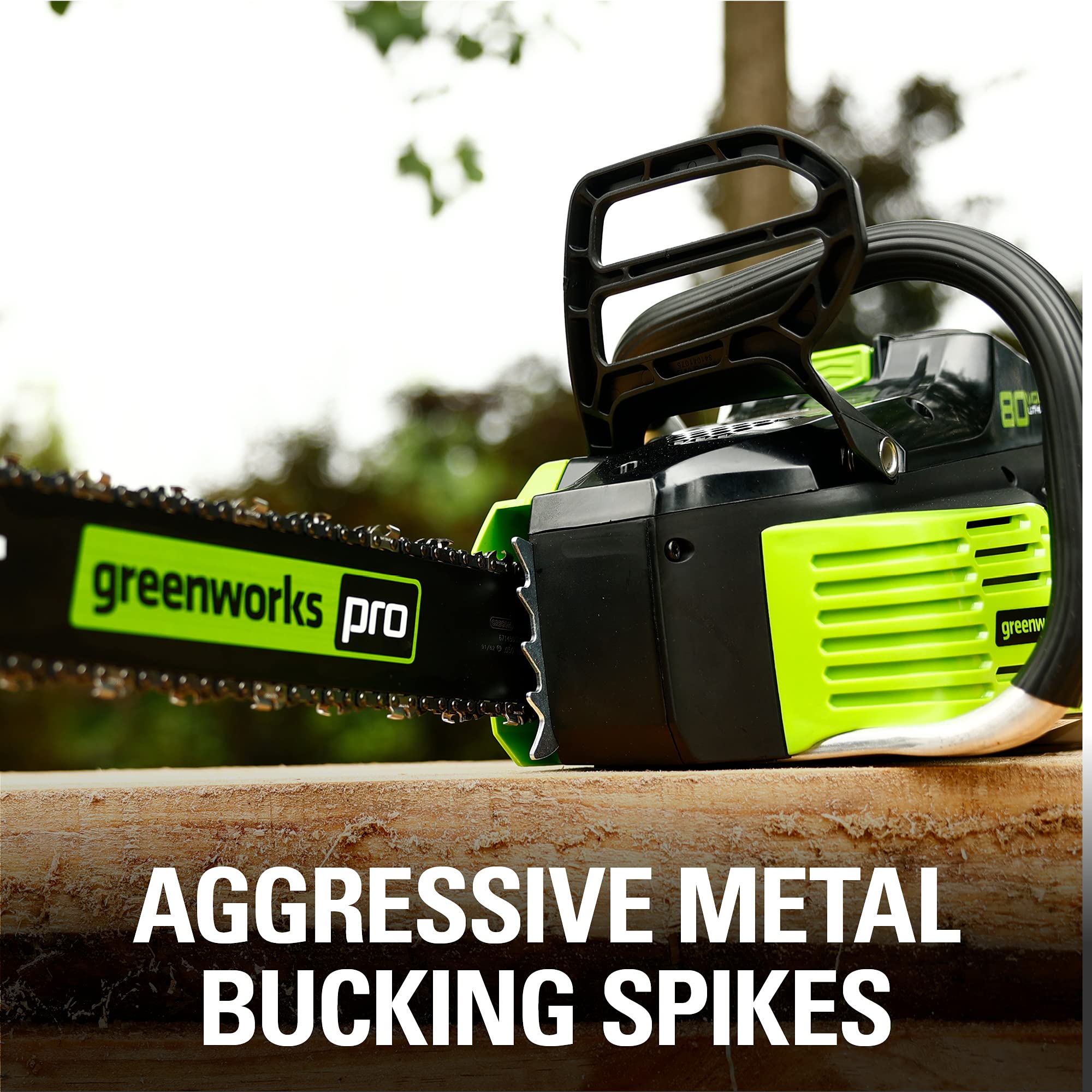 Greenworks 80V 18-Inch Brushless Cordless Chainsaw with 2.0Ah Battery & Rapid Charger - Powerful Tool for Tree Cutting, Limbing, Pruning & Firewood | Compatible with 75+ Tools | Perfect for Yard Work, Landscaping & Emergency Storm Cleanup
