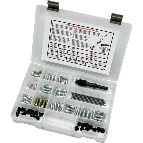 Ultimate Brake Bleeder Removal Tool Kit - Professional Brake Bleeding Kit for Cars, Trucks & Motorcycles - Perfect for DIY Brake Fluid Change & Maintenance at Home or Garage