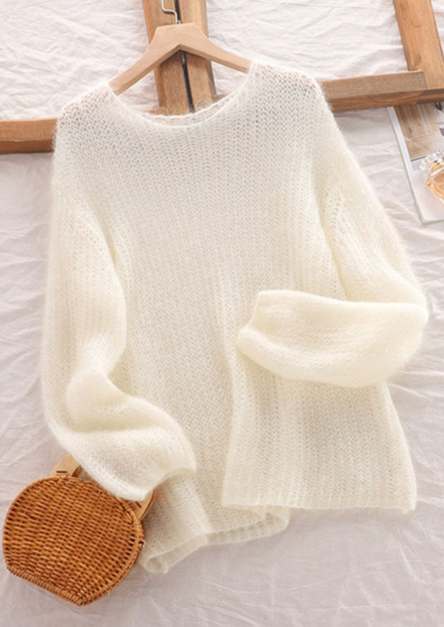 Luxury Mohair Bridal Sweater for Women - Soft & Elegant Wedding Knitwear - Perfect for Bridal Showers, Engagement Photos & Winter Weddings
