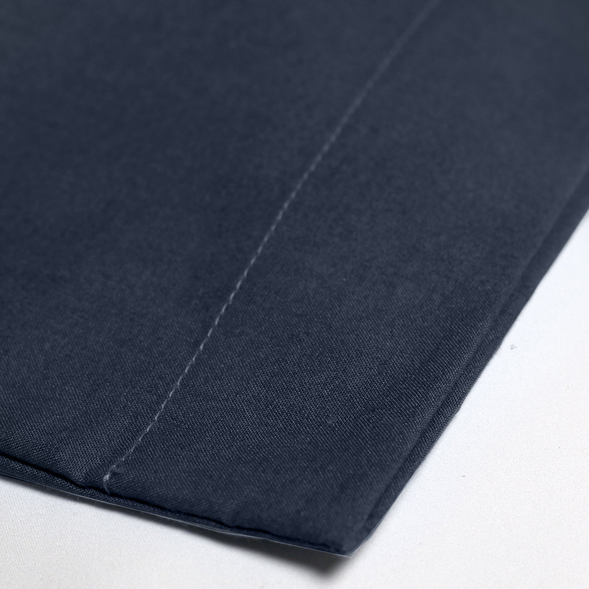 Premium Plain Dyed Cotton Pillowcases Set of 2 - Navy Blue Soft Bedding for Home & Hotel Use - Perfect for Master Bedroom, Guest Room & Airbnb Decor