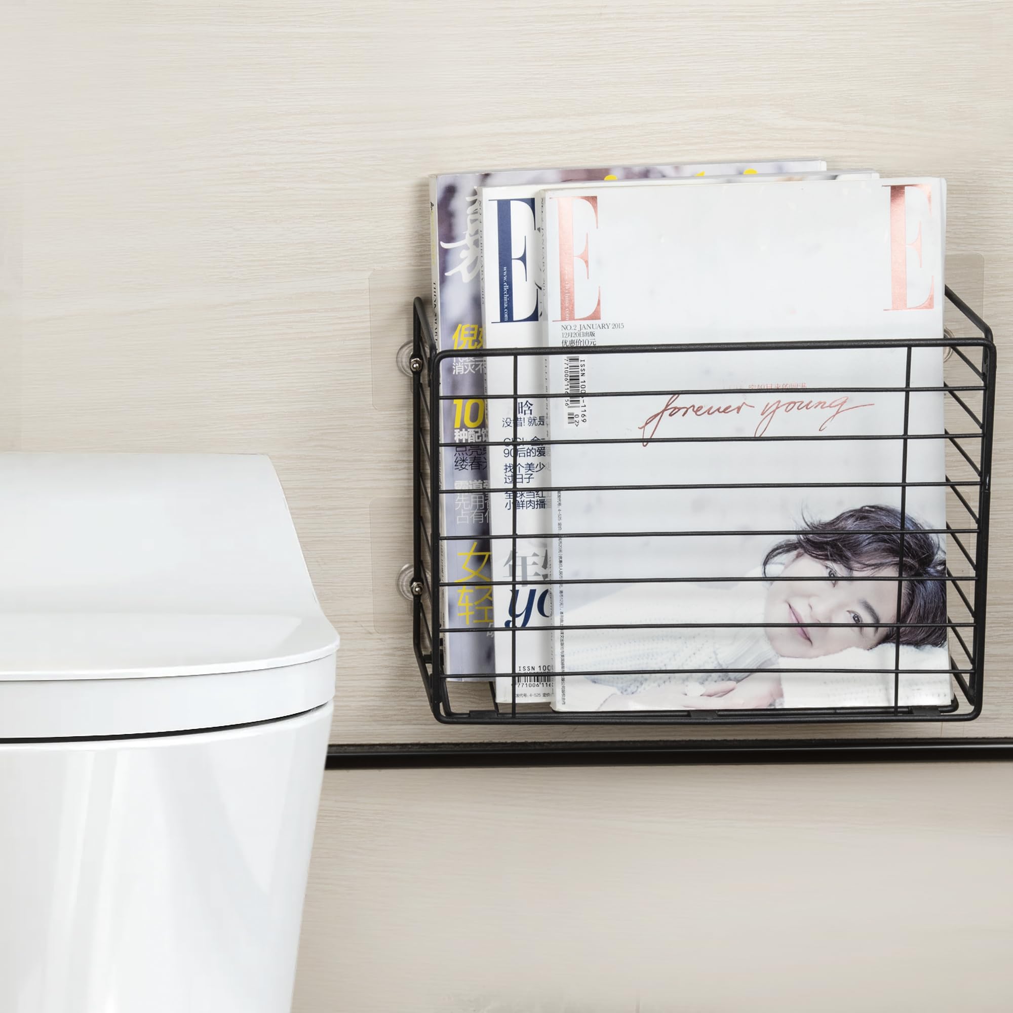 Lonian Kitchen Wrap Organizer Rack - Wall Mounted or Door Hanging Storage Basket for Cutting Boards, Tin Foil, Wax Paper, Parchment Paper - Perfect for Pantry, Cabinet, Cupboard Organization & Space Saving