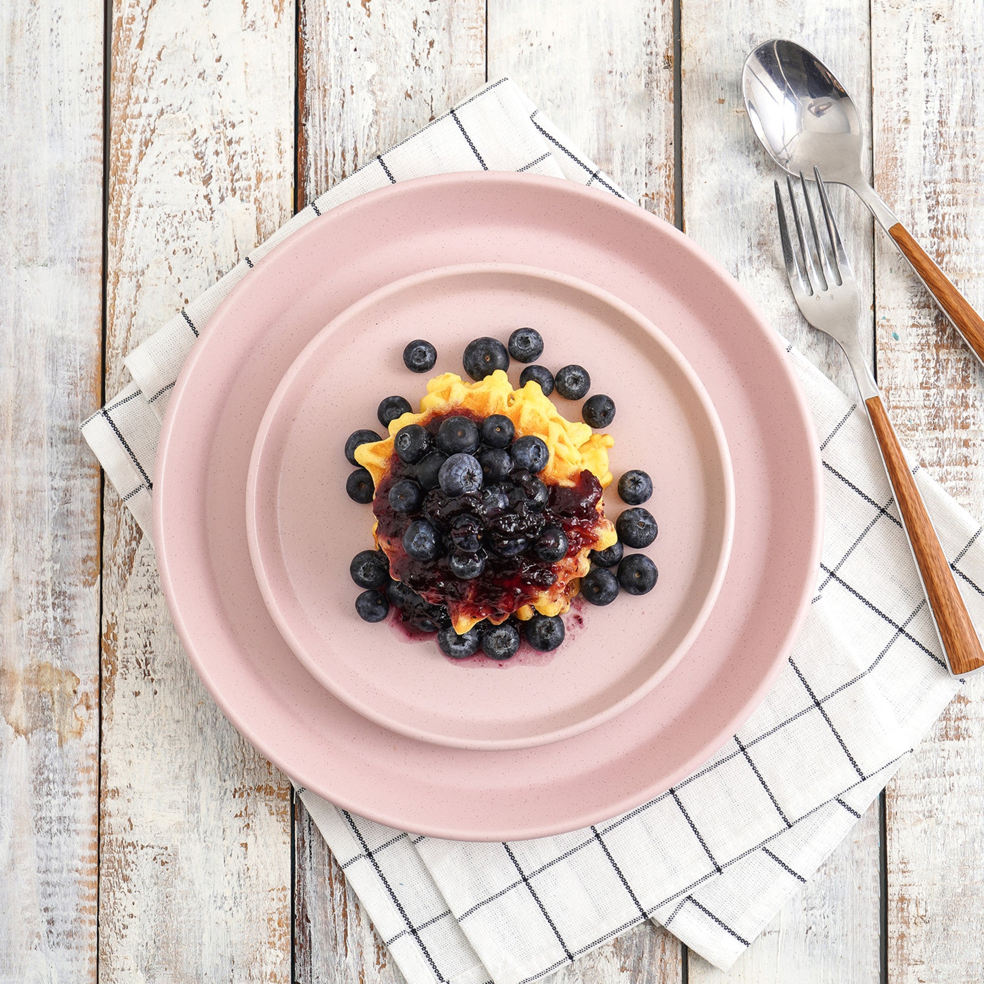 Premium Albie Stoneware Salad Plate - Elegant Pink Ceramic Dish for Healthy Meals & Stylish Dining | Perfect for Salads, Appetizers, Desserts & Home Decor