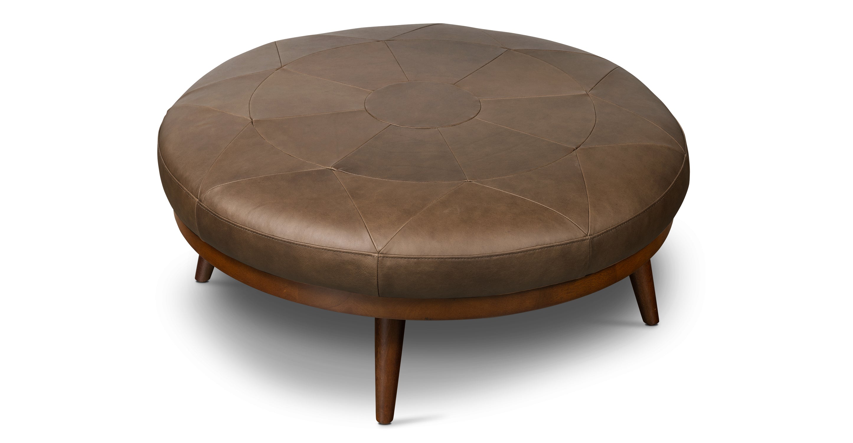 Premium Gio Leather Ottoman - Soft & Durable Footrest, Storage Bench, Living Room Decor - Perfect for Home, Office & Lounge Relaxation