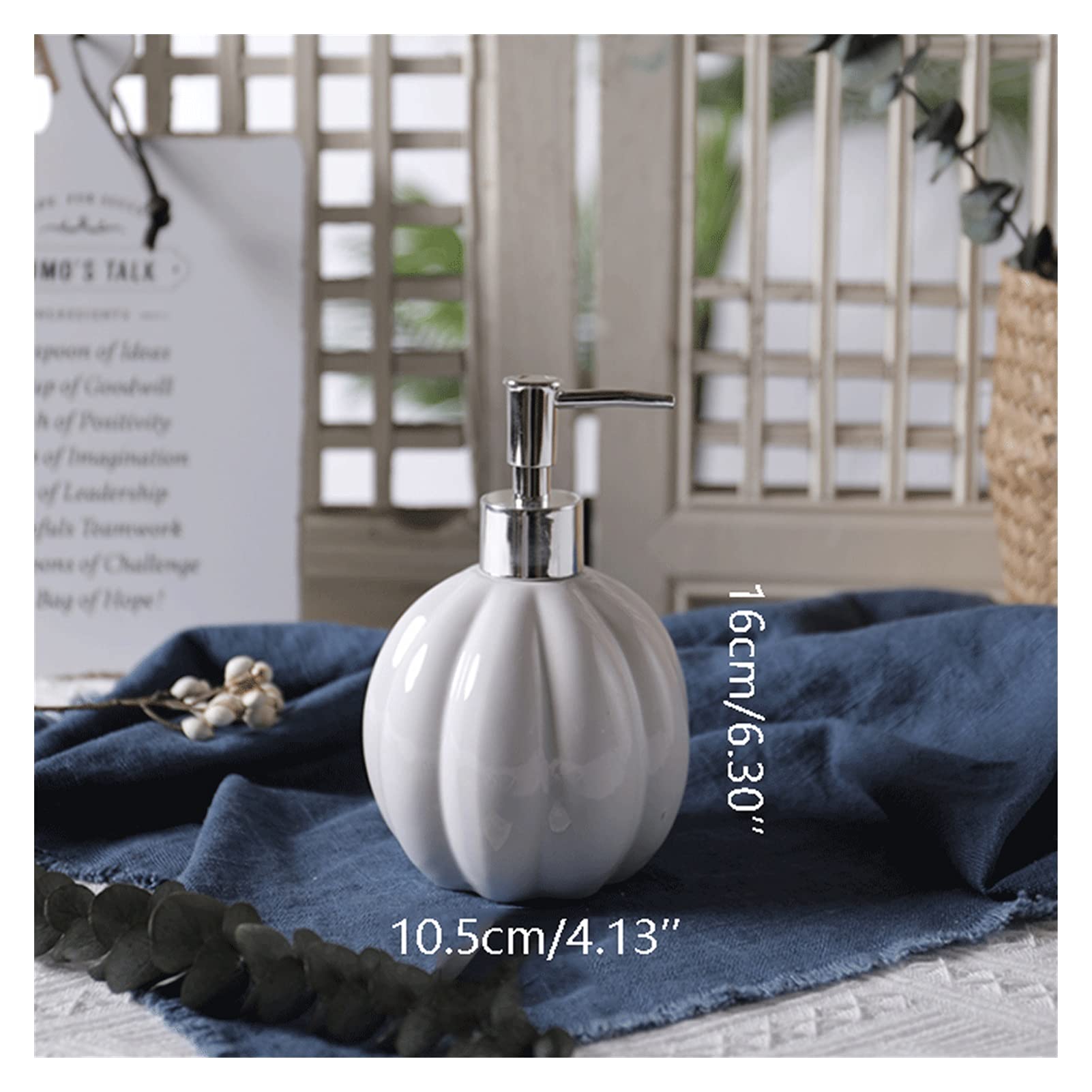 Premium Ceramic Soap Dispenser Pump for Hand Sanitizer, Shampoo & Lotion - Elegant White Countertop Dispenser for Kitchen, Bathroom & Vanity | Ideal for Home, Office & Restaurant Hygiene | Perfect for Hand Washing, Guest Bathrooms & Luxury Spa Settings | Great for Daily Use, Housewarming Gifts & Hotel Amenities | Stylish and Functional for Modern Homes, Commercial Spaces & Hospitality Industry