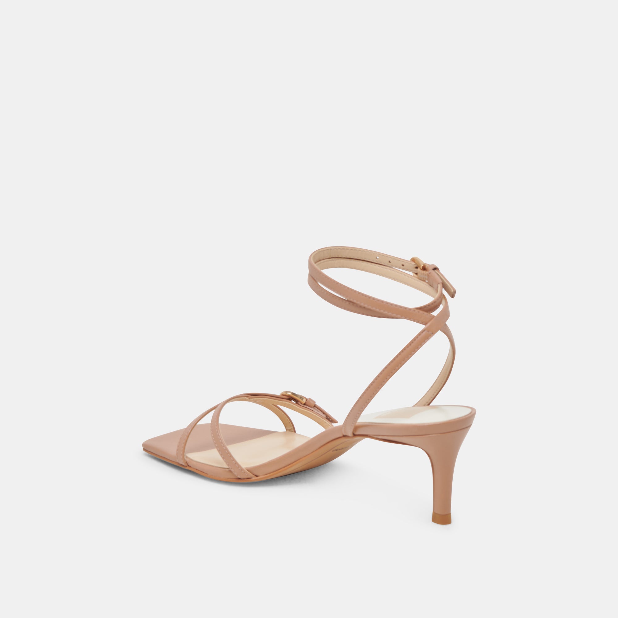 BAMBY Whiskey Leather Heels for Women - Stylish High Heel Pumps for Party, Wedding & Evening Events