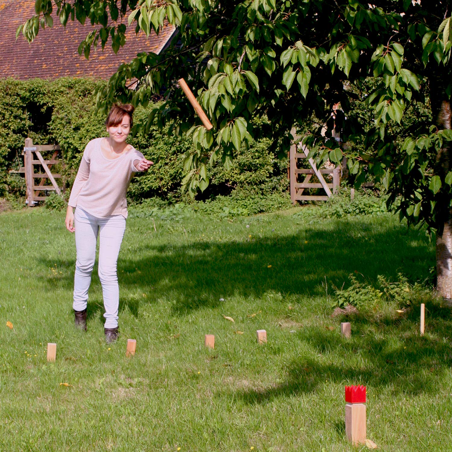 Premium Viking Kubb Game Set in Carry Bag – Outdoor Wooden Tossing Game for Backyard, Lawn, and Beach Fun – Big Game Hunters