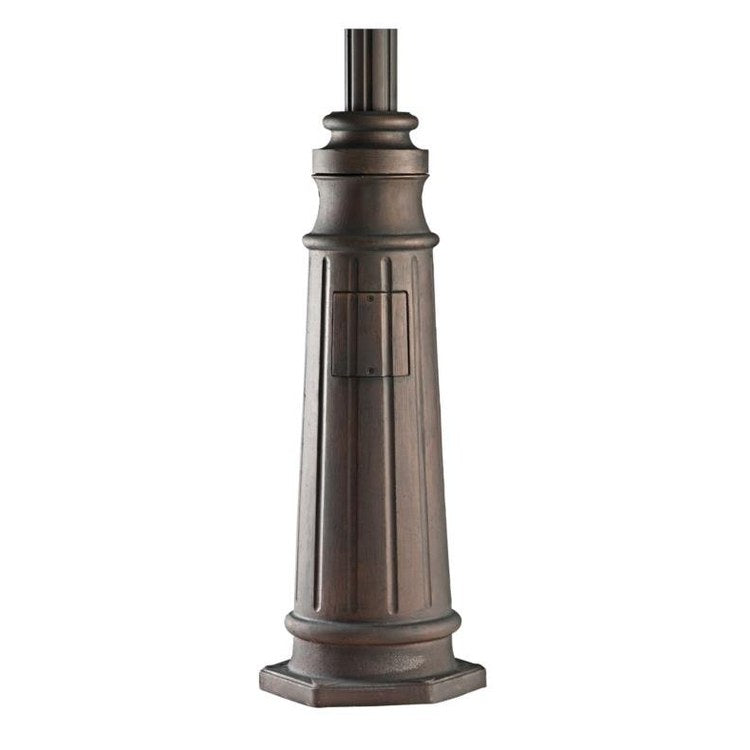 96 Fluted Outdoor Post with Fluted Base - Durable Aluminum Fence Post for Garden, Patio, and Deck - Perfect for Outdoor Lighting and Landscaping