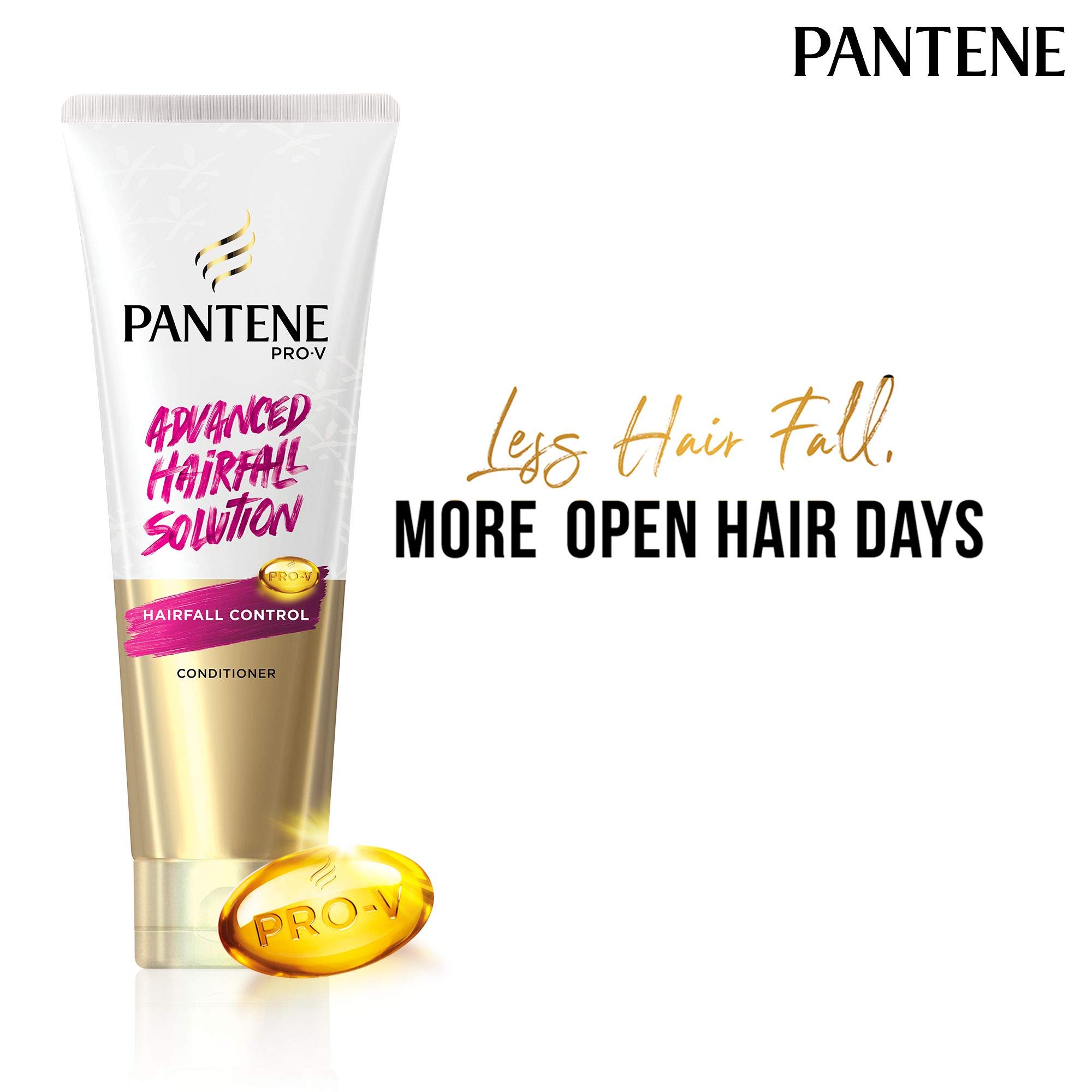 Pantene Advanced Unscented Hair Fall Solution Anti Hair Fall Conditioner 100ml - 1 Count - Gentle Hair Loss Treatment for Men & Women - Perfect for Daily Use & Sensitive Scalp Care