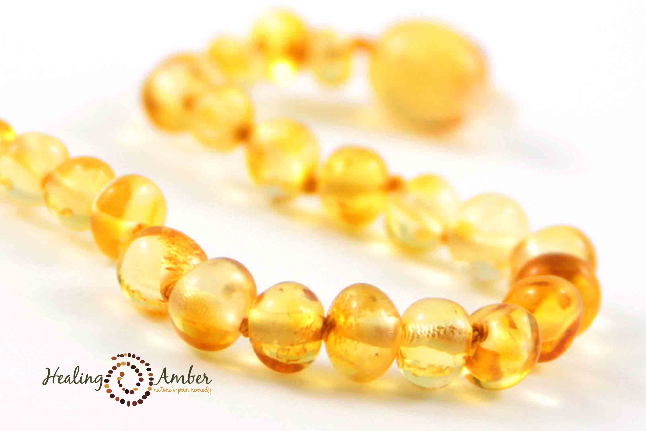 Natural Baltic Amber Teething Necklace for Babies & Toddlers (11-13 inches) - Safe & Soothing Relief for Teething Pain - Perfect for Home, Travel & Daycare Use