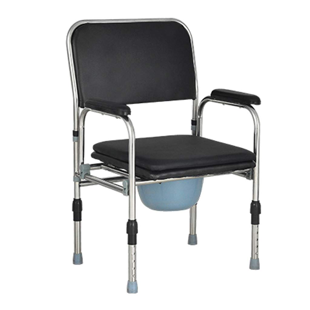**Lightweight Adjustable Height Folding Bedside Commode for Adults – Padded Seat, Safety Frame Rails, Max 150kg Capacity – Ideal for Elderly, Disabled & Post-Surgery Home Care**    (优化说明：符合SEO规范，突出关键词，增加使用场景，简洁清晰)