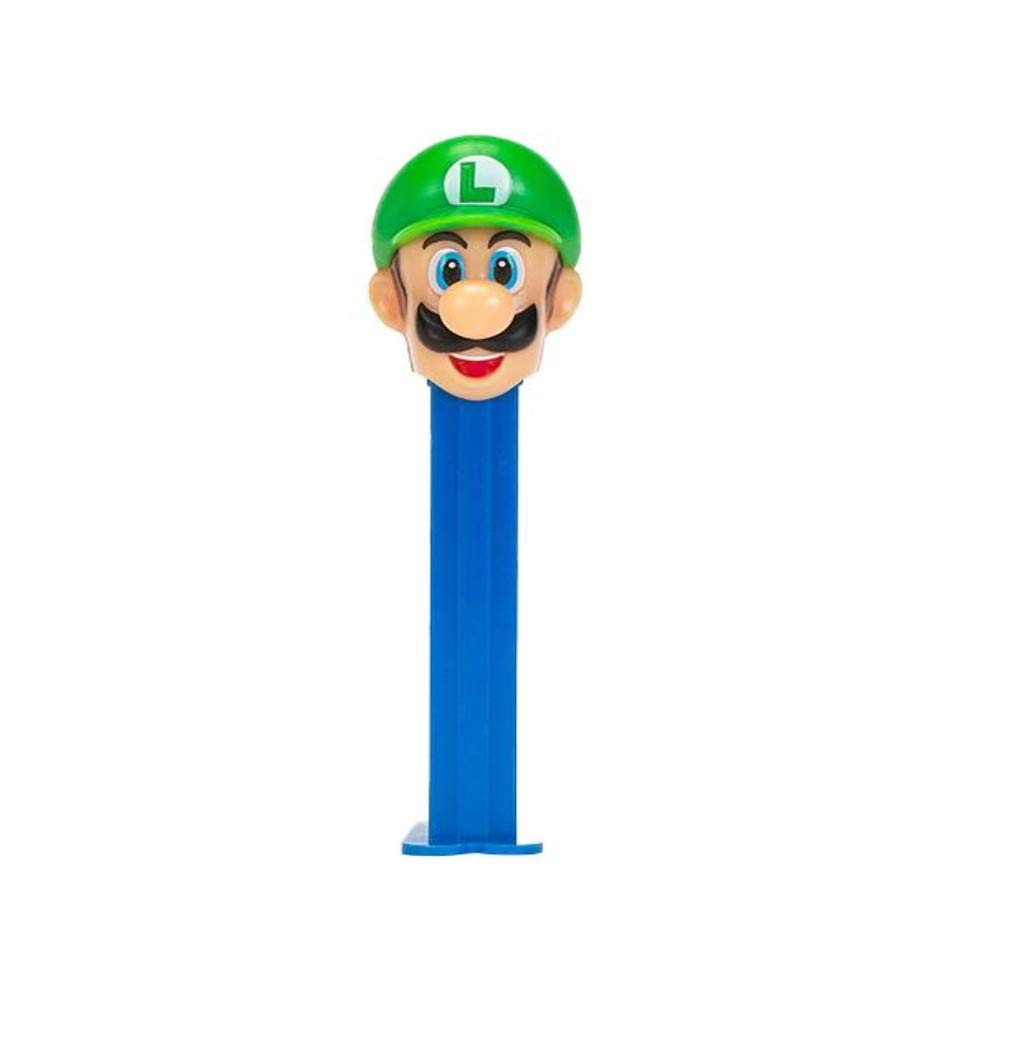 PEZ Nintendo Candy Dispenser - Luigi Character with 2 Candy Refills | Super Mario Bros Party Favors, Birthday Gifts, Halloween Treats for Kids and Collectors