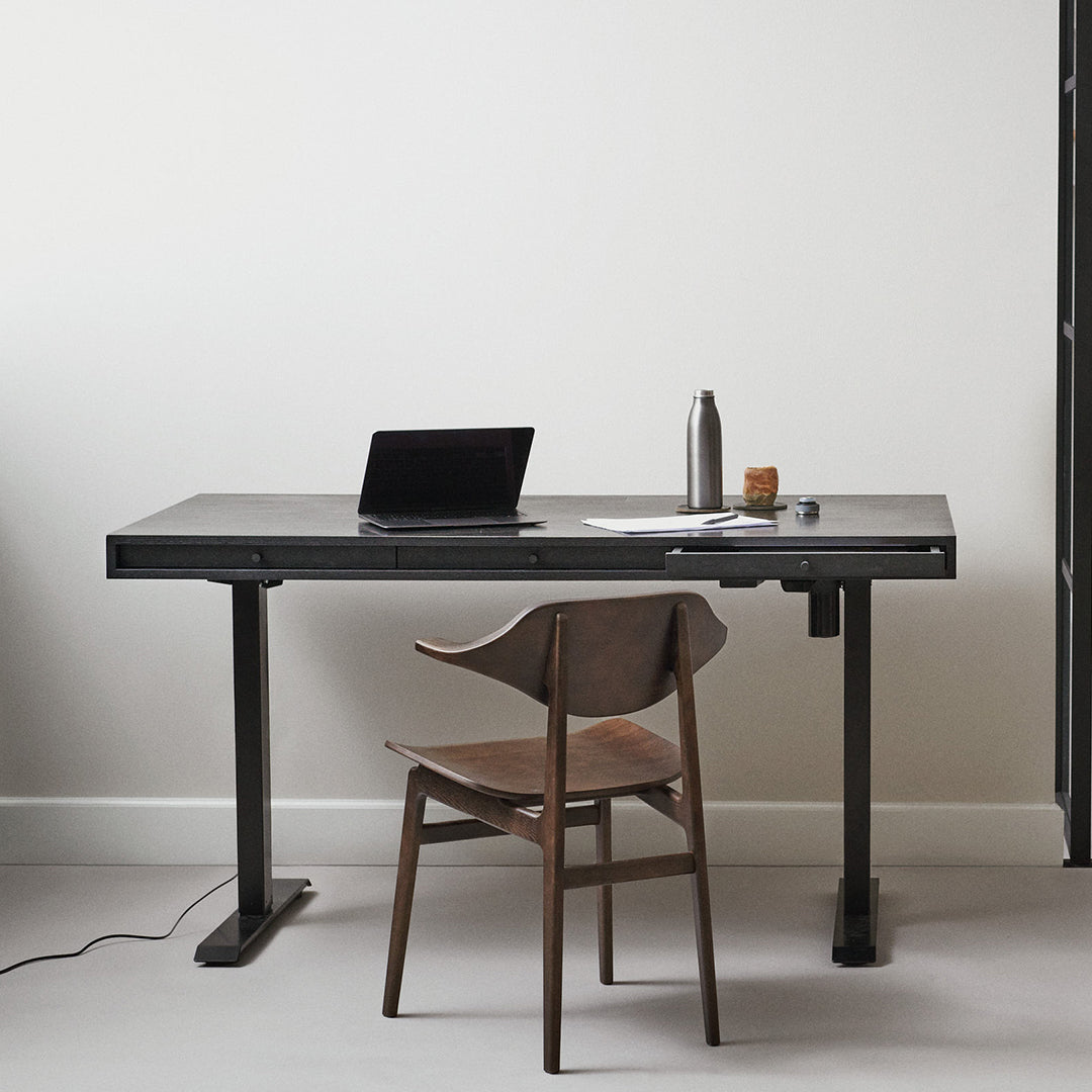 Adjustable Height JFK Home Office Desk with Sturdy Legs - Perfect for Remote Work, Study & Small Spaces