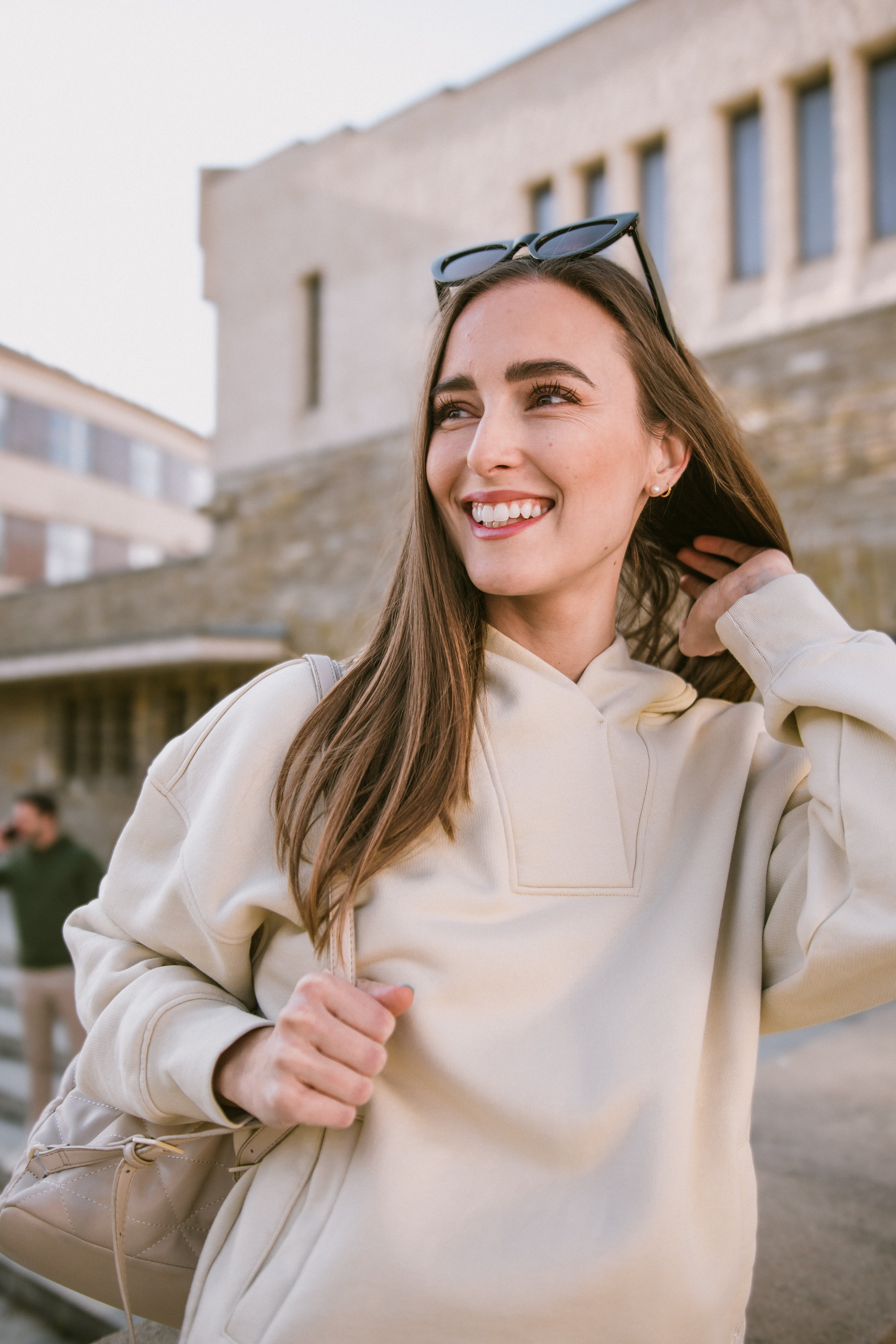 Be Lenka Essentials Women's Hoodie - Soft & Cozy Beige Pullover for Casual Wear, Loungewear & Outdoor Activities