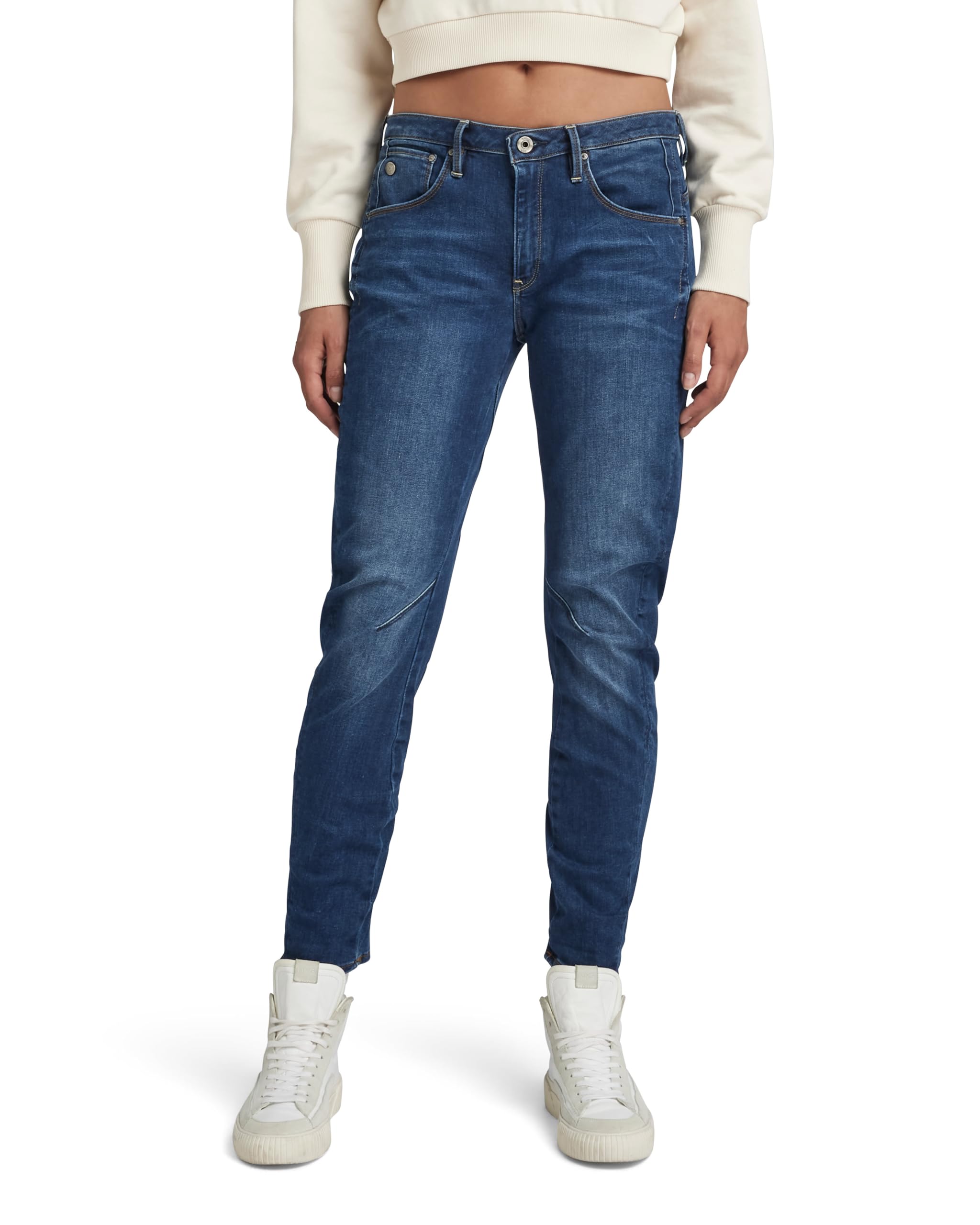G-STAR Women's High Waist Slim Fit Stretch Denim Jeans - Trendy Fashion for Casual Wear & Night Out