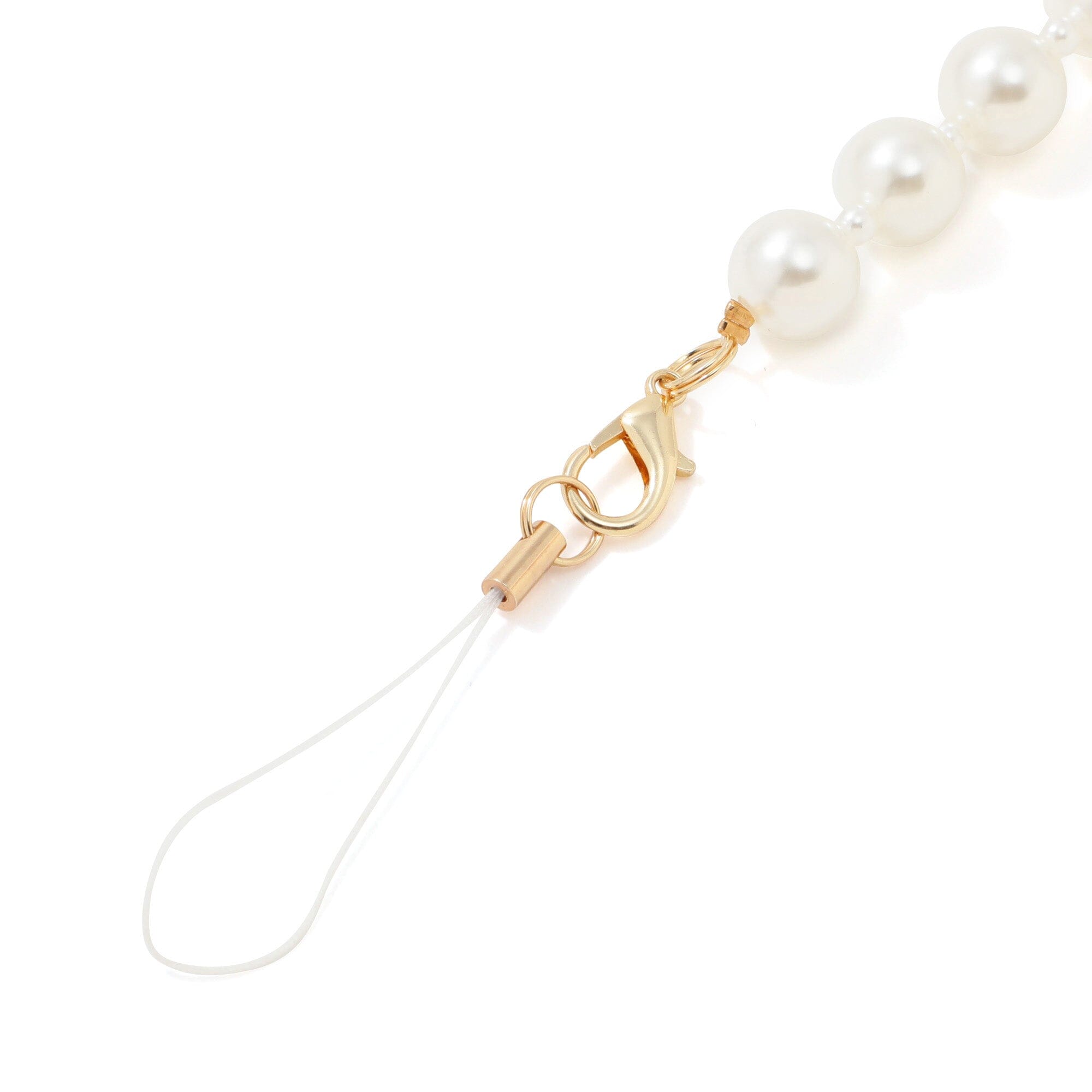 FRAIS Adjustable Neck Strap for Phone & ID Badge - Pearl White | Comfortable Lanyard for Work, Events & Travel