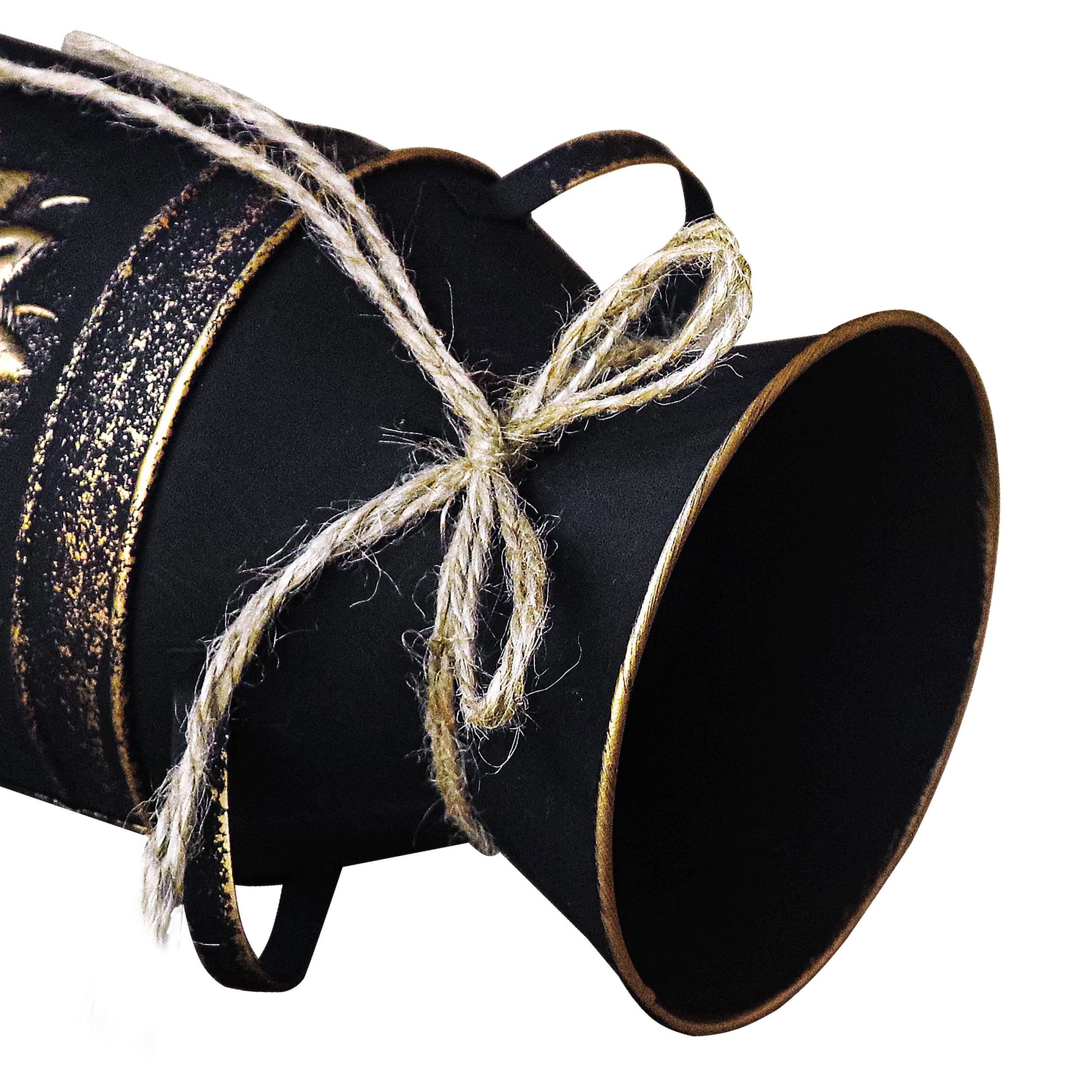 Stylish Black Metal Vase with Sunflower Design - Rustic Farmhouse Decor for Kitchen, Bathroom & Living Room | Handled Milk Jug Vase Perfect for Shabby Chic Home Decor