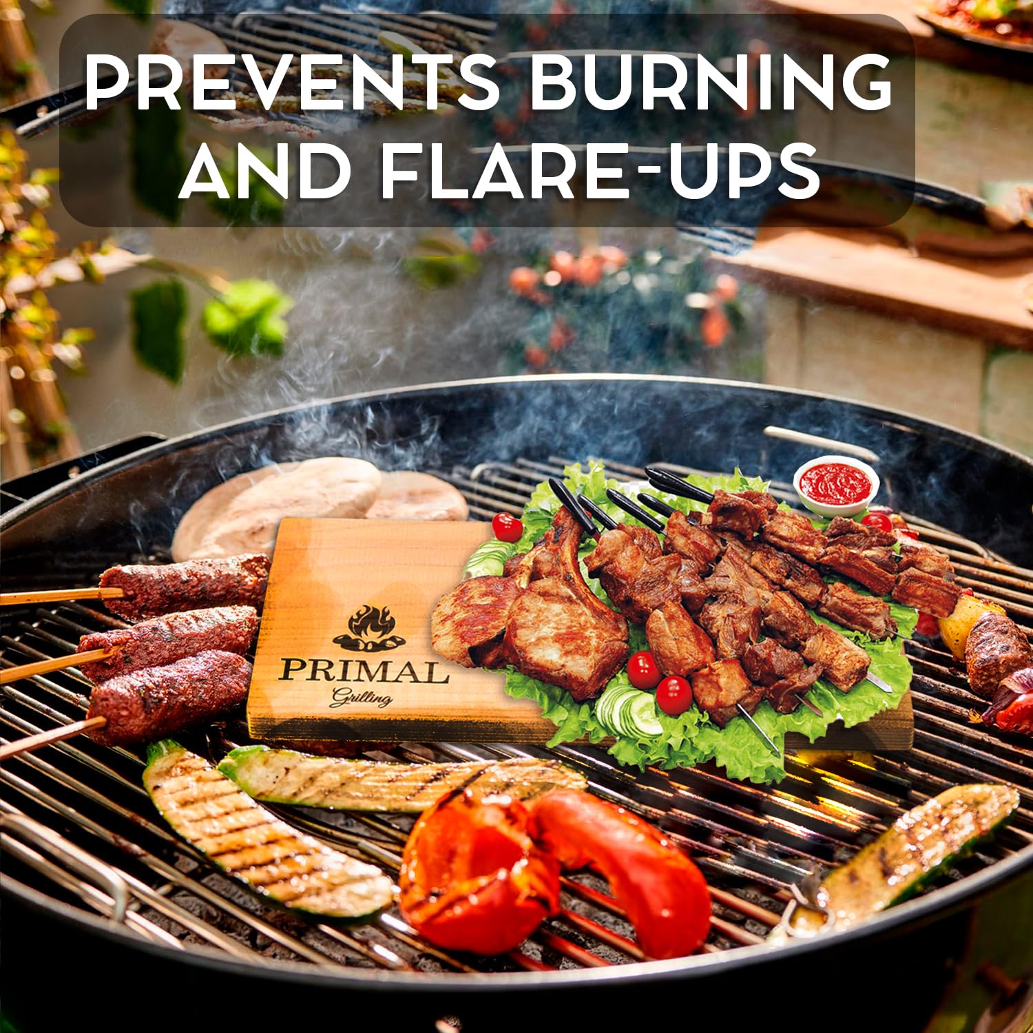 Premium Cedar Grilling Planks for Salmon, Fish & Steaks - Thicker Design for Moist & Flavorful BBQ - Includes Free Recipe Card - Perfect for Outdoor Cooking, Camping & Backyard Grilling (5 Pack)