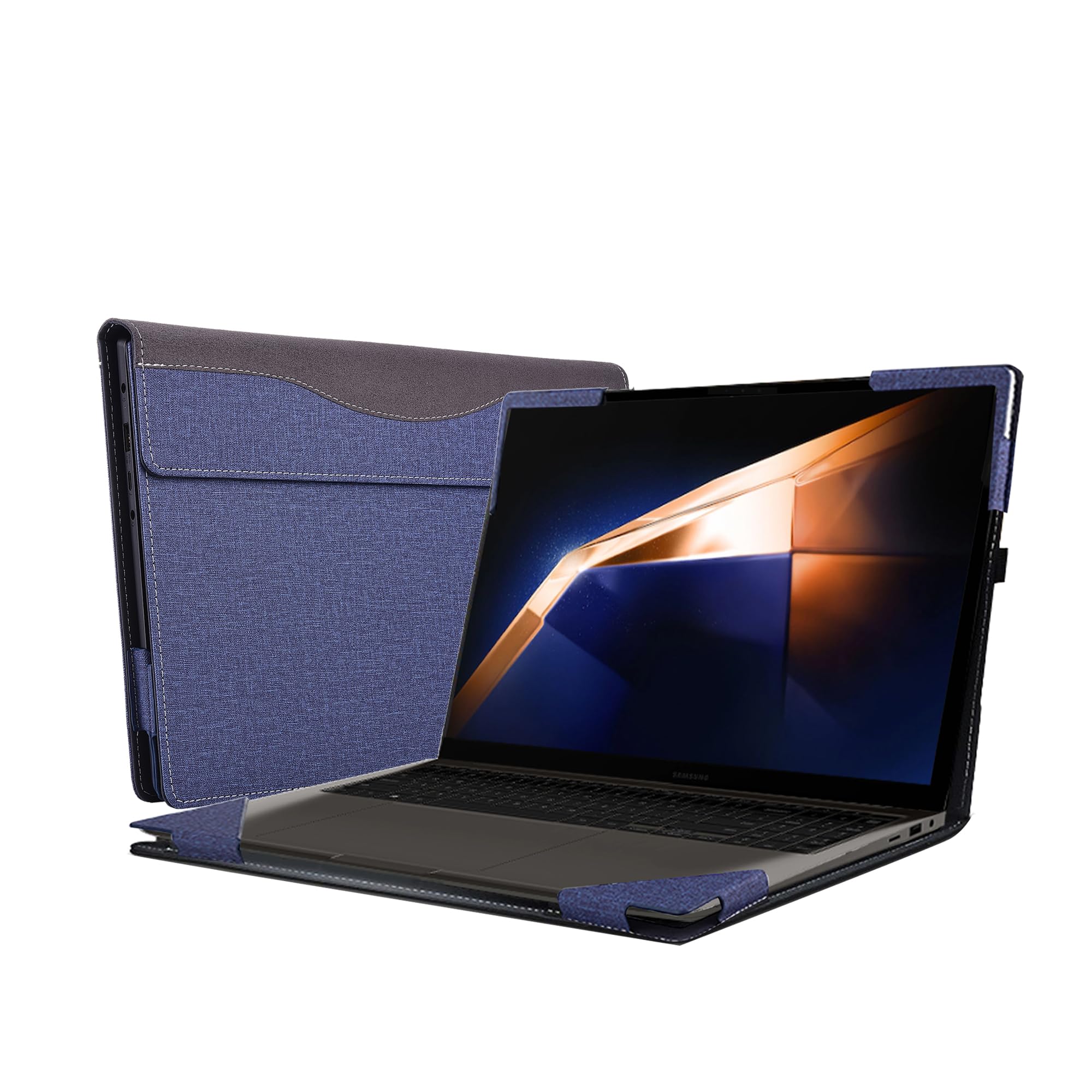 Premium PU Leather Detachable Laptop Cover for Samsung Galaxy Book 3 Pro/Pro 360/Ultra 16