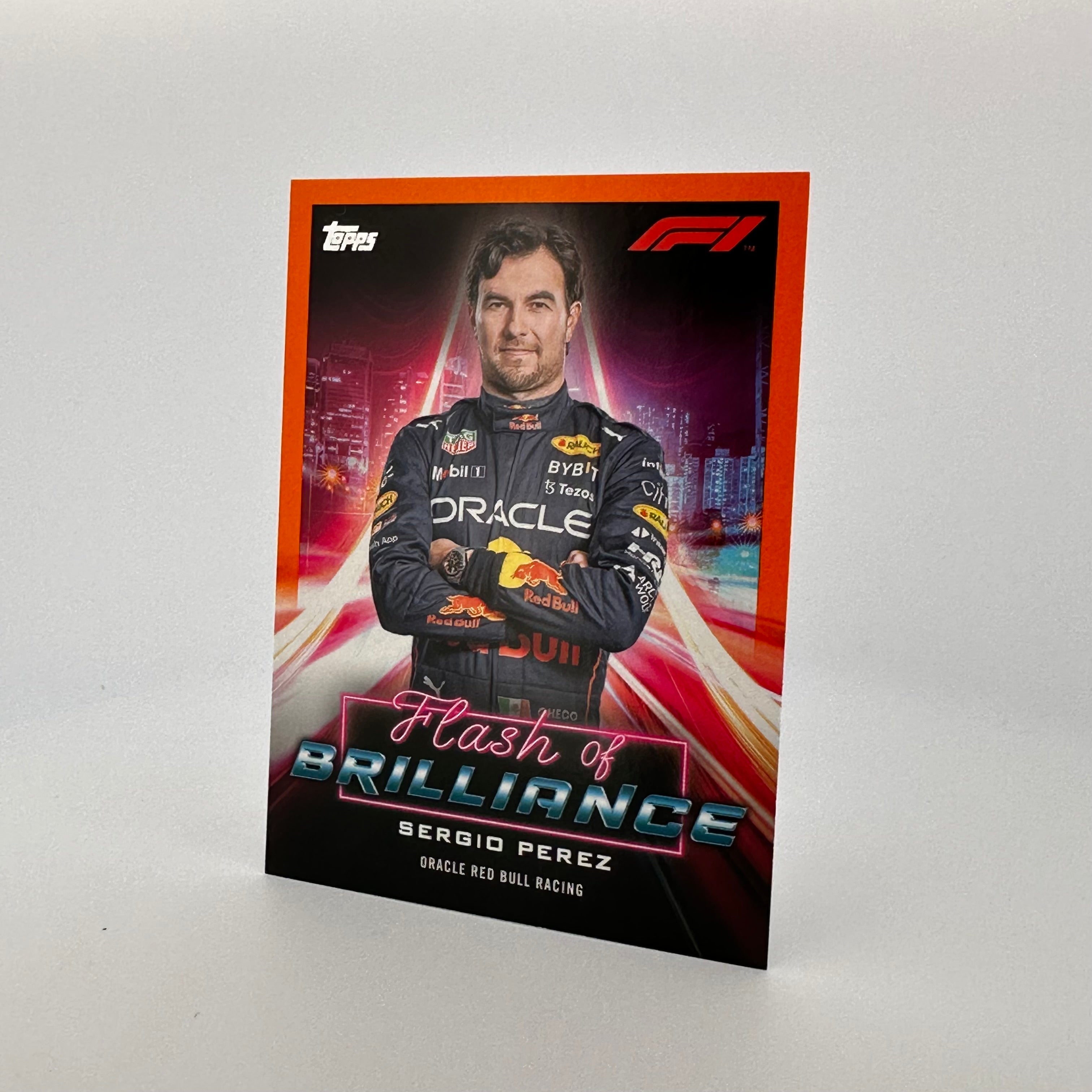 2022 Formula 1 Sergio Perez #FOBSP Flash Of Brilliance Orange Racing Collectible - Perfect for F1 Fans, Sports Memorabilia Collectors, and Man Cave Decor