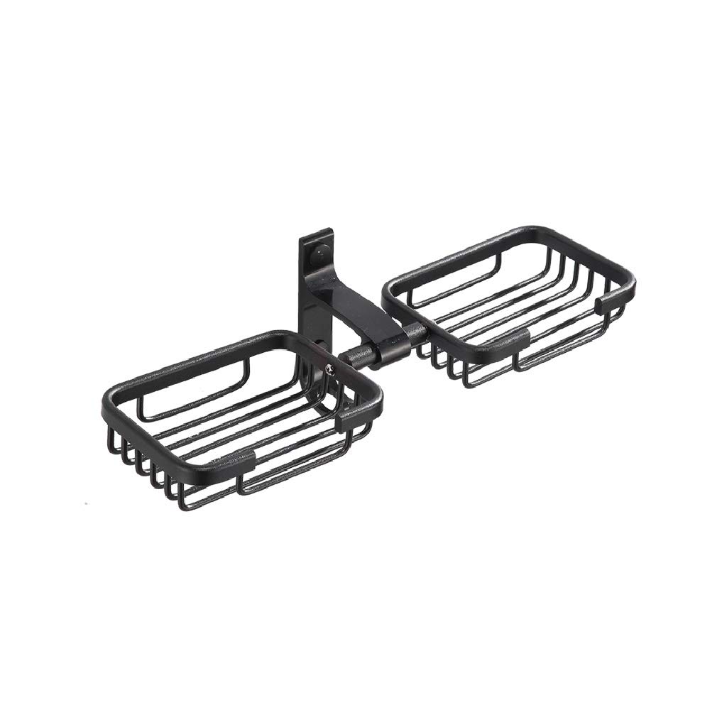 WSSBK Rustproof Aluminum Soap Dish Holder - Wall Mounted Shower & Bathroom Soap Tray in Matte Silver | Durable Metal Soap Organizer for Showers, Sinks & Vanities