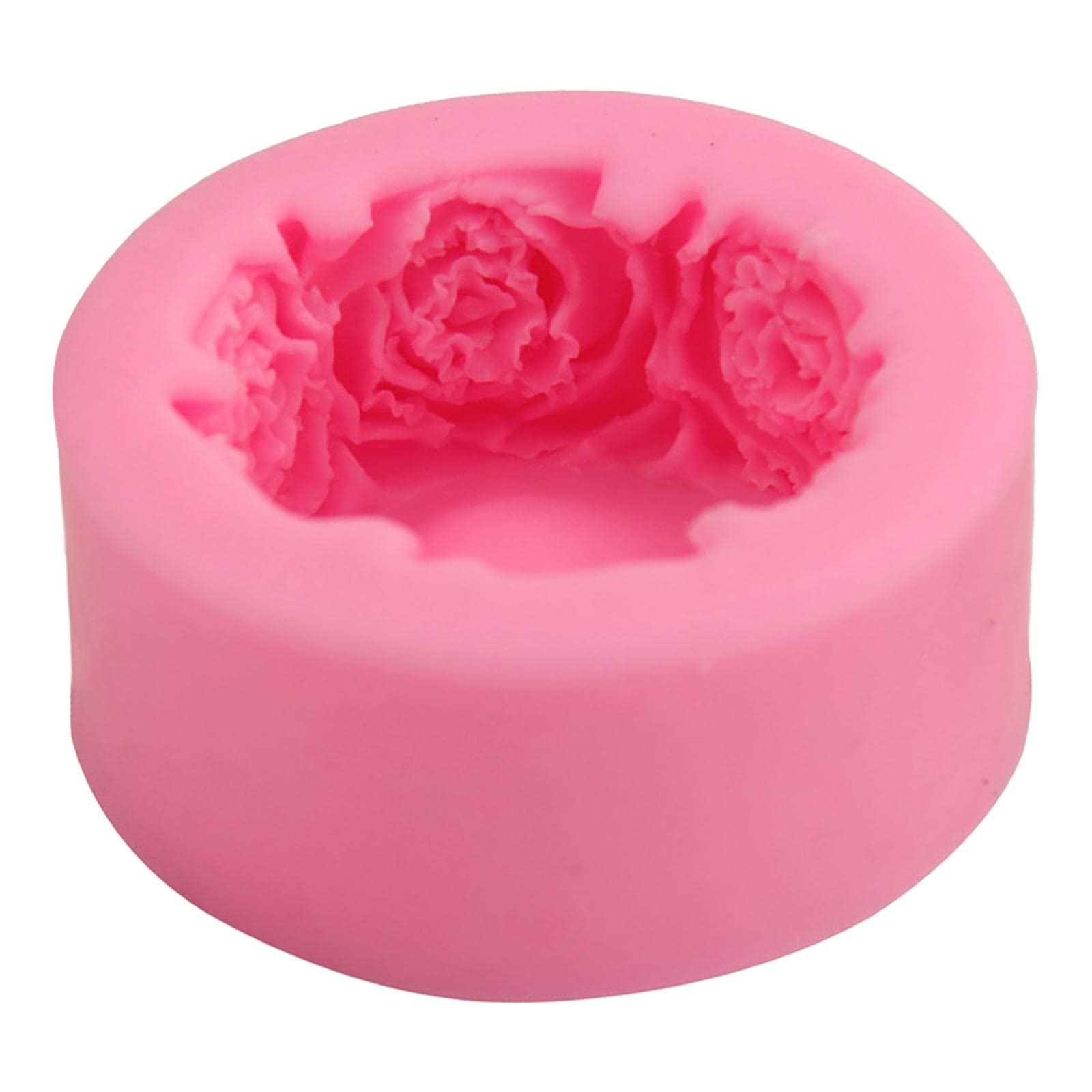 Enakshi Rose Silicone Mold for DIY Aroma Candles, Handmade Plaster & Resin Crafts - Multi-Purpose Crafting Supplies for Home Decor, Wedding Favors, Gift Making & DIY Projects