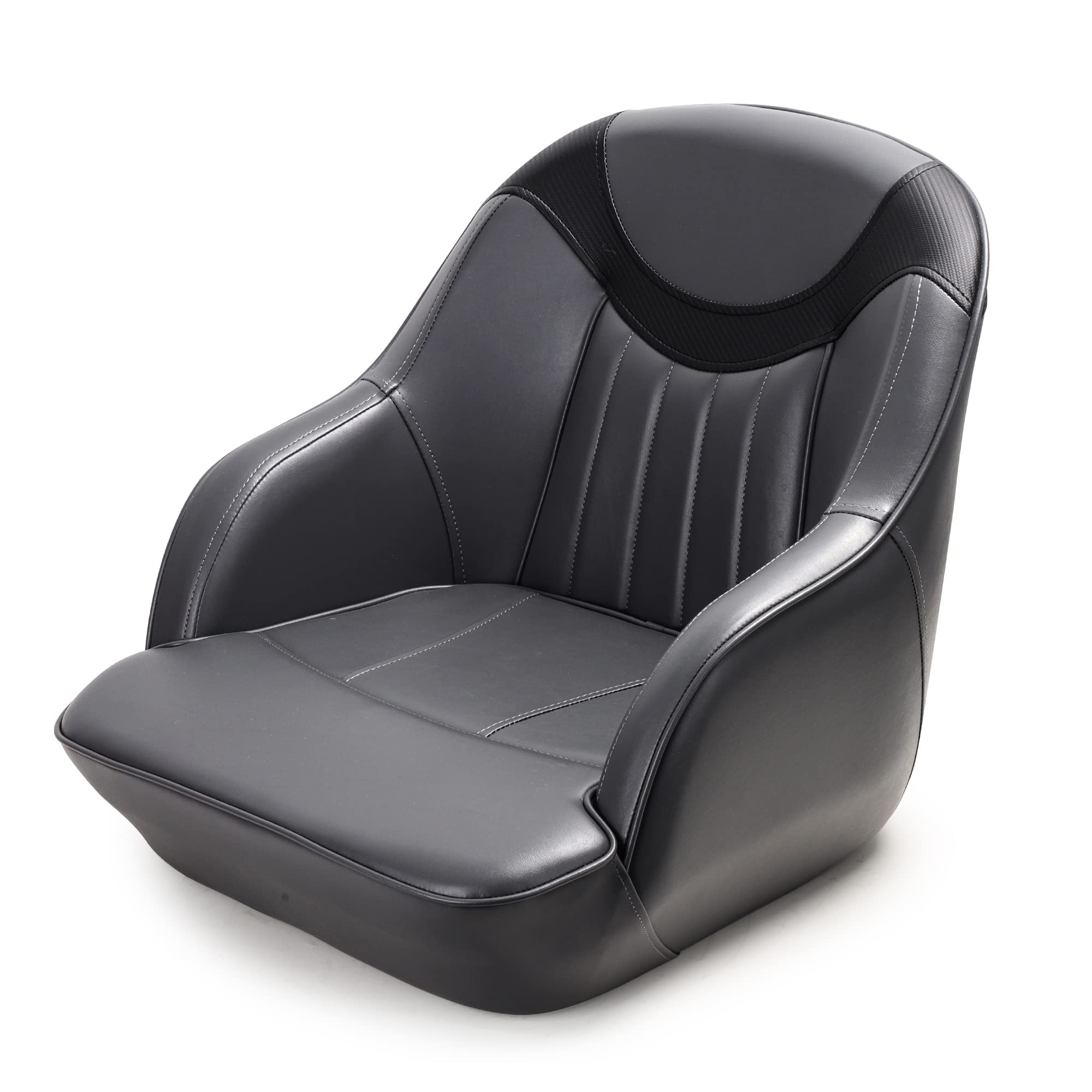 Premium Marine Captain's Bucket Boat Seat with Waterproof Cover - Comfortable & Durable for Fishing Boats, Yachts & Watercrafts