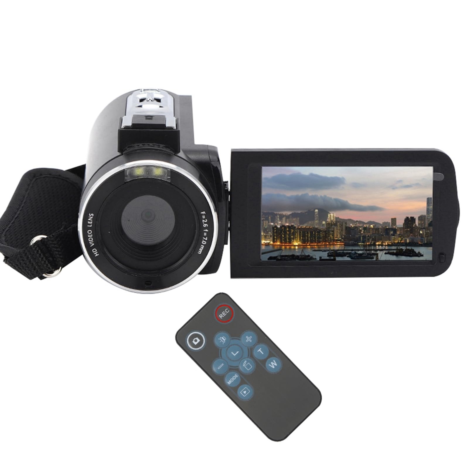 NIZUUONE 4K Digital Camera with 18X Optical Zoom, 3 Inch Touch Screen IPS Display, Portable Camcorder for Vlogging, Travel, YouTube & Home Movies - HD Video Recorder for Beginners & Professionals