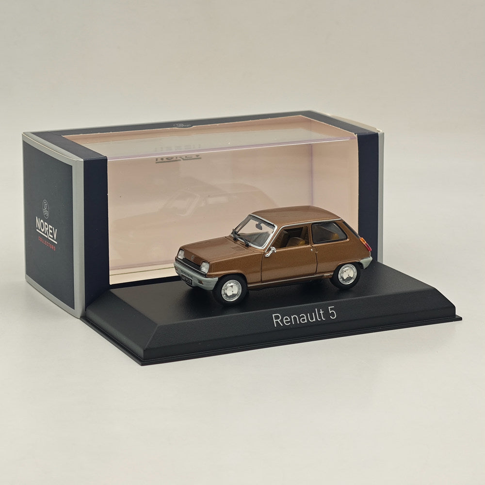 1/43 Scale Norev Renault 5 TL 1974 Brown Metallic Diecast Model Car - Limited Collector's Edition - Perfect for Display, Gifts & Car Enthusiast Collections