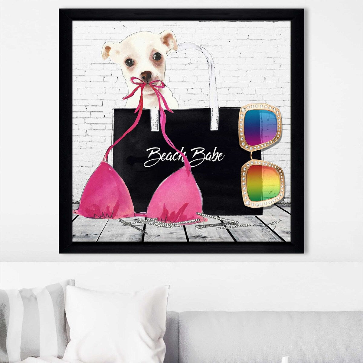 Beach Babe by Jodi - Vibrant Acrylic Wall Art Print for Coastal Home Decor | Perfect for Beach House, Living Room & Bedroom Wall Art
