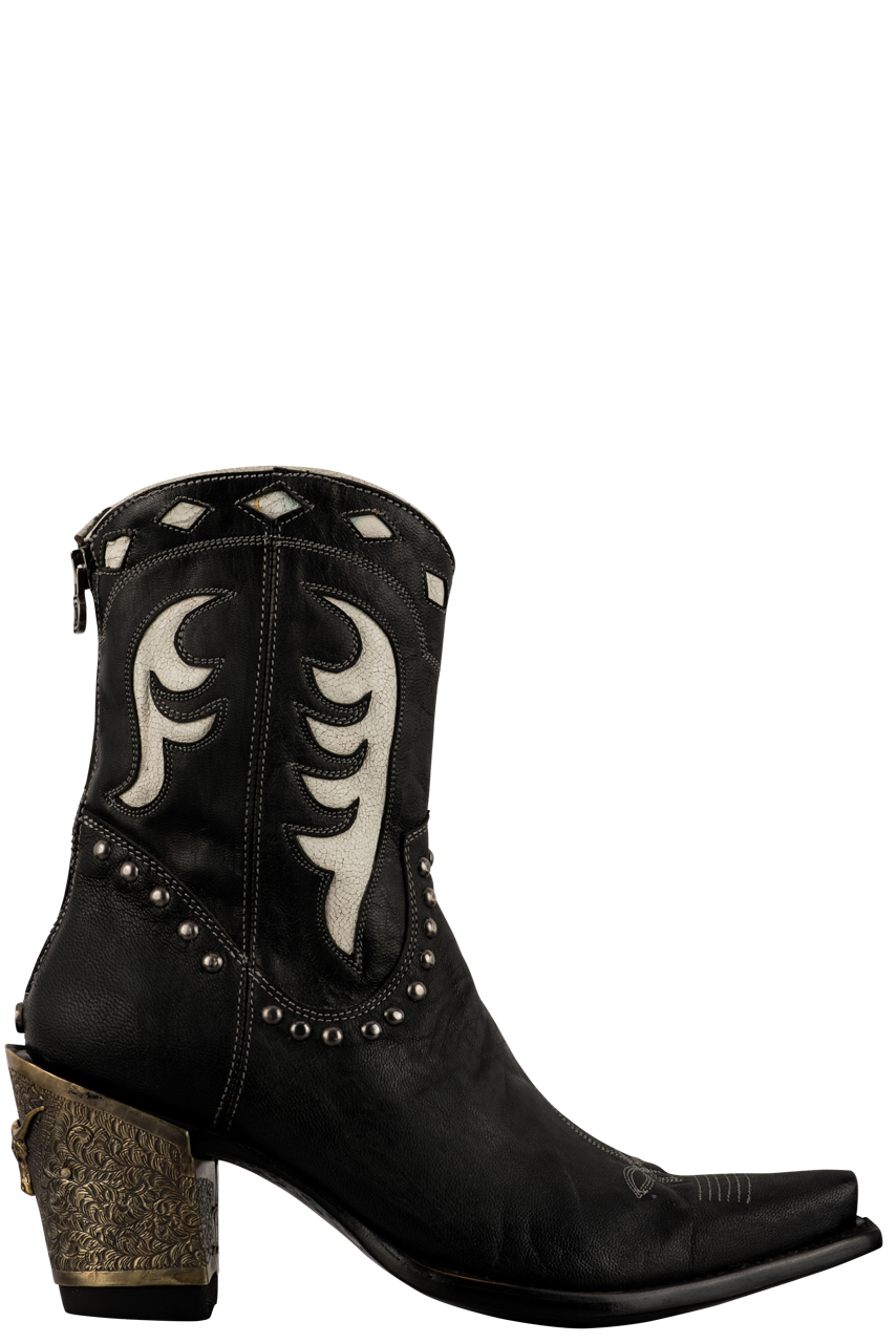 Old Gringo Double D Ranch Women's Cattleman Boots - Black Leather Cowboy Boots for Western Riding & Country Fashion