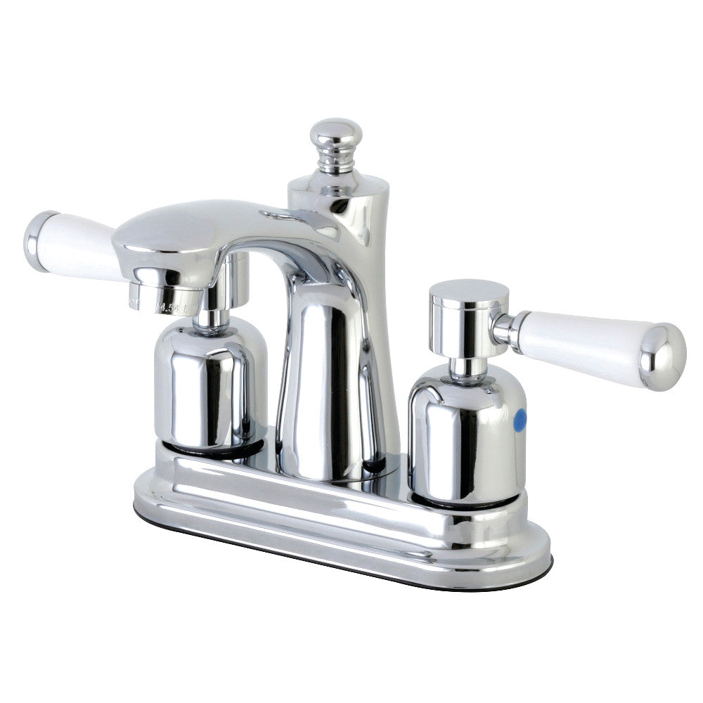 Kingston Brass FB7621DPL 4-Inch Centerset Bathroom Faucet - Polished Nickel Finish for Vanity Sink, Perfect for Modern Bathroom Renovation and Home Upgrade