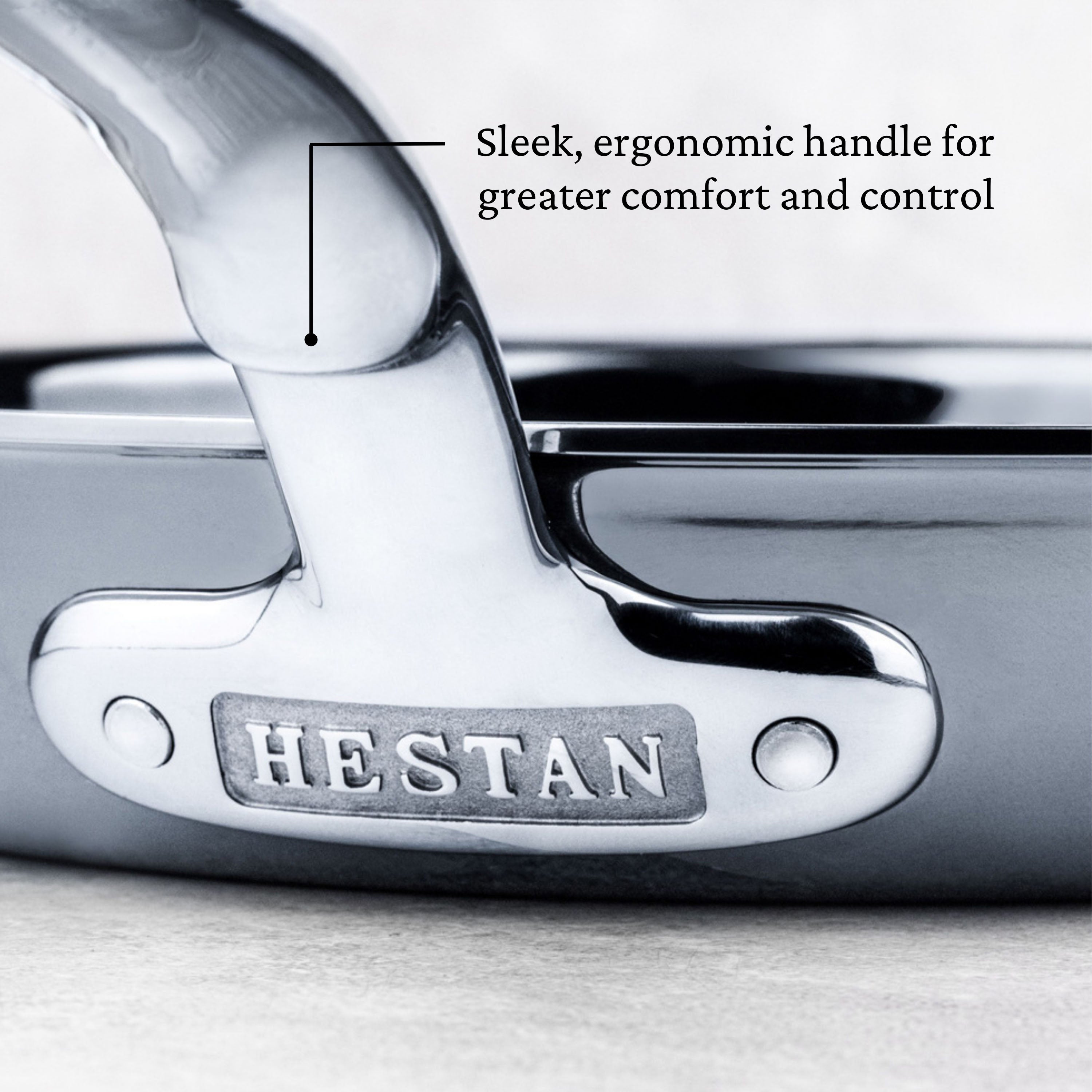 Hestan Nanobond Nonstick Open Skillet - 12 Inch Premium Cookware for Induction, Gas & Electric Stoves - Perfect for Searing, Frying & Sauteing in Professional & Home Kitchens