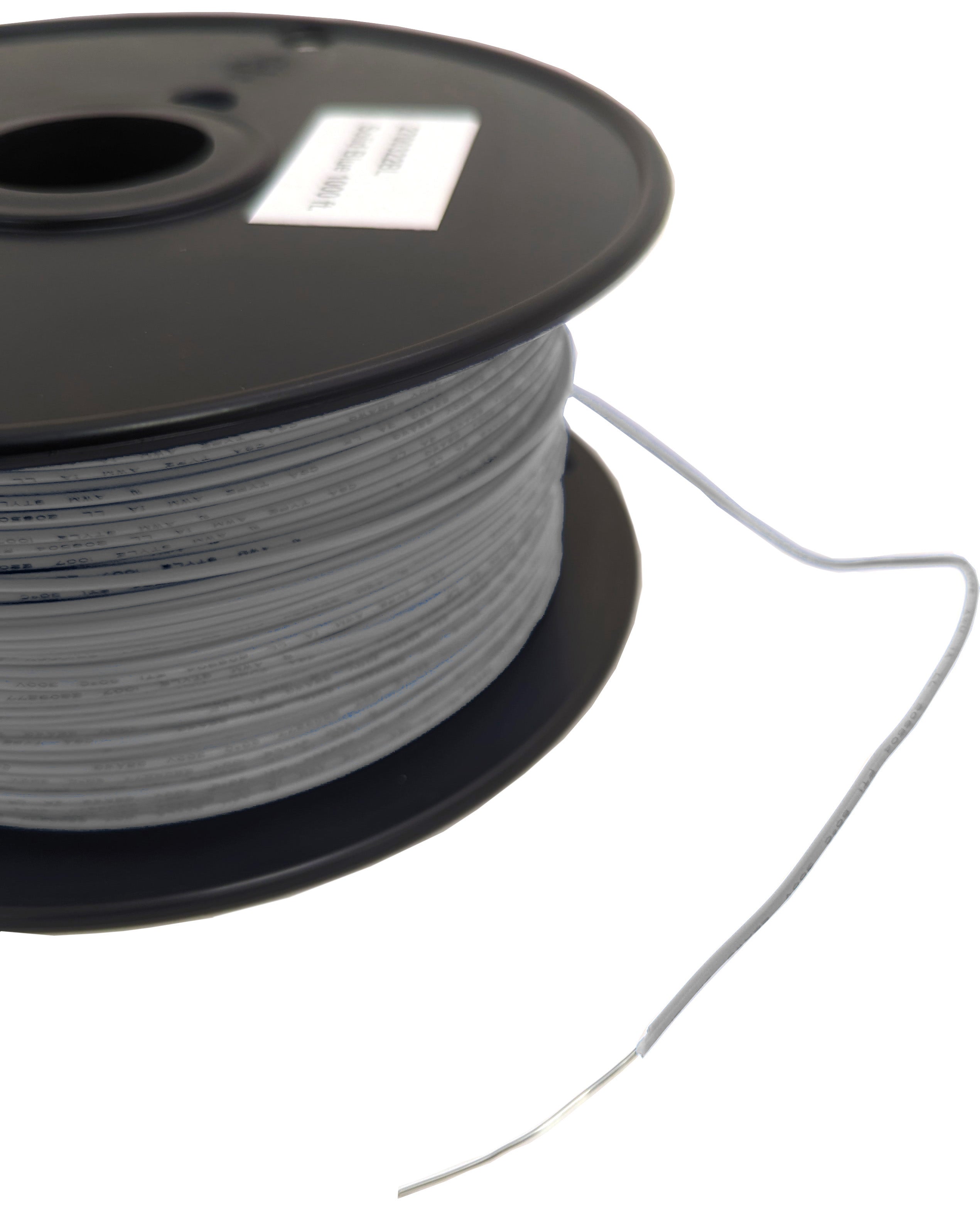 24 Gauge Solid Hook Up Wire - 1000 Feet Gray UL 1007/1569 Tinned Copper Wire - 300V 80°C Temperature Rating - Perfect for Electronics, DIY Projects, and Home Appliances Wiring