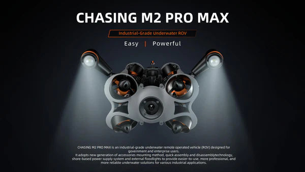 CHASING M2 PRO MAX ROV Underwater Drone with 656ft Tether - Professional Underwater Exploration for Scuba Diving, Marine Research & Underwater Photography