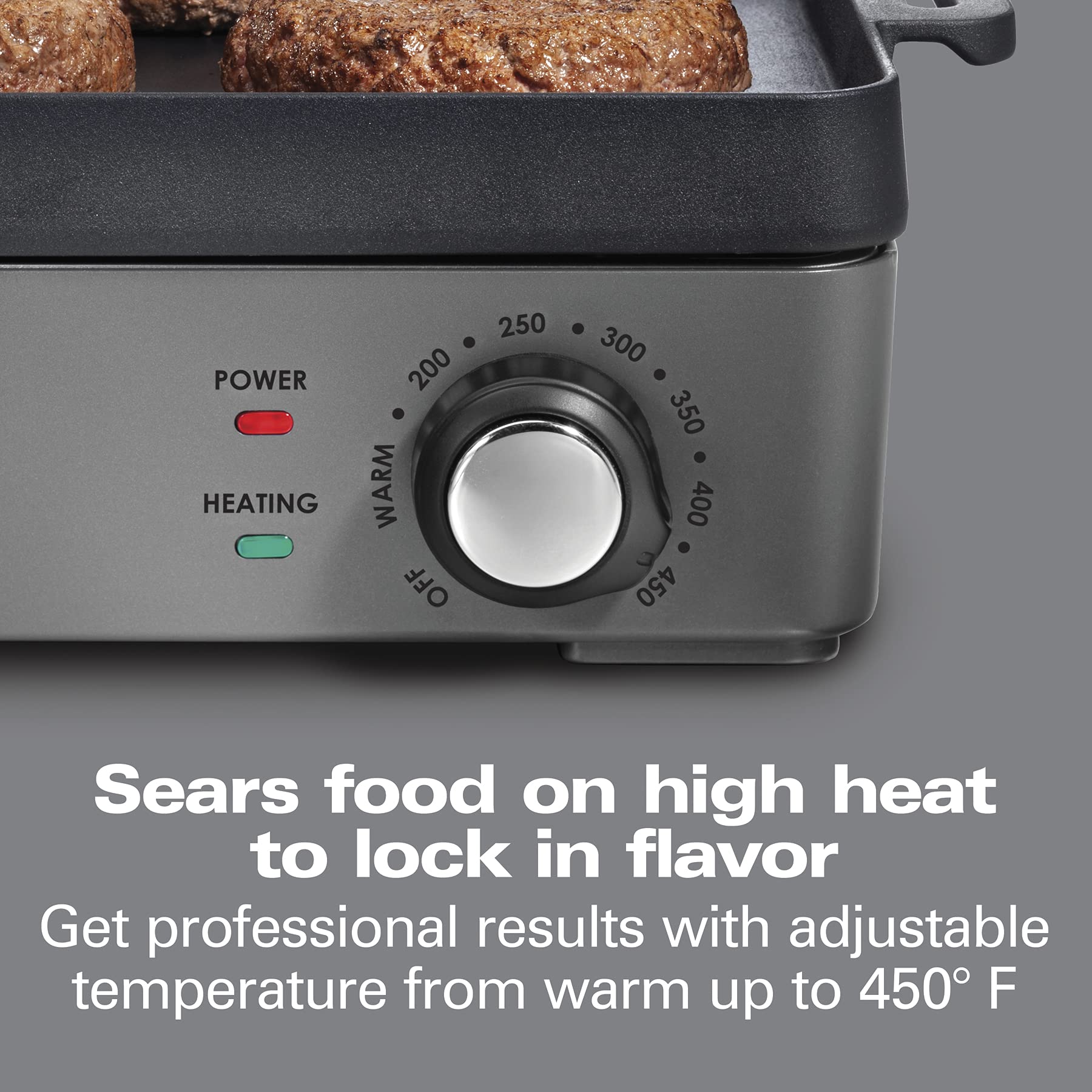 Hamilton Beach Professional Cast Iron Indoor Electric Grill & Griddle - 10