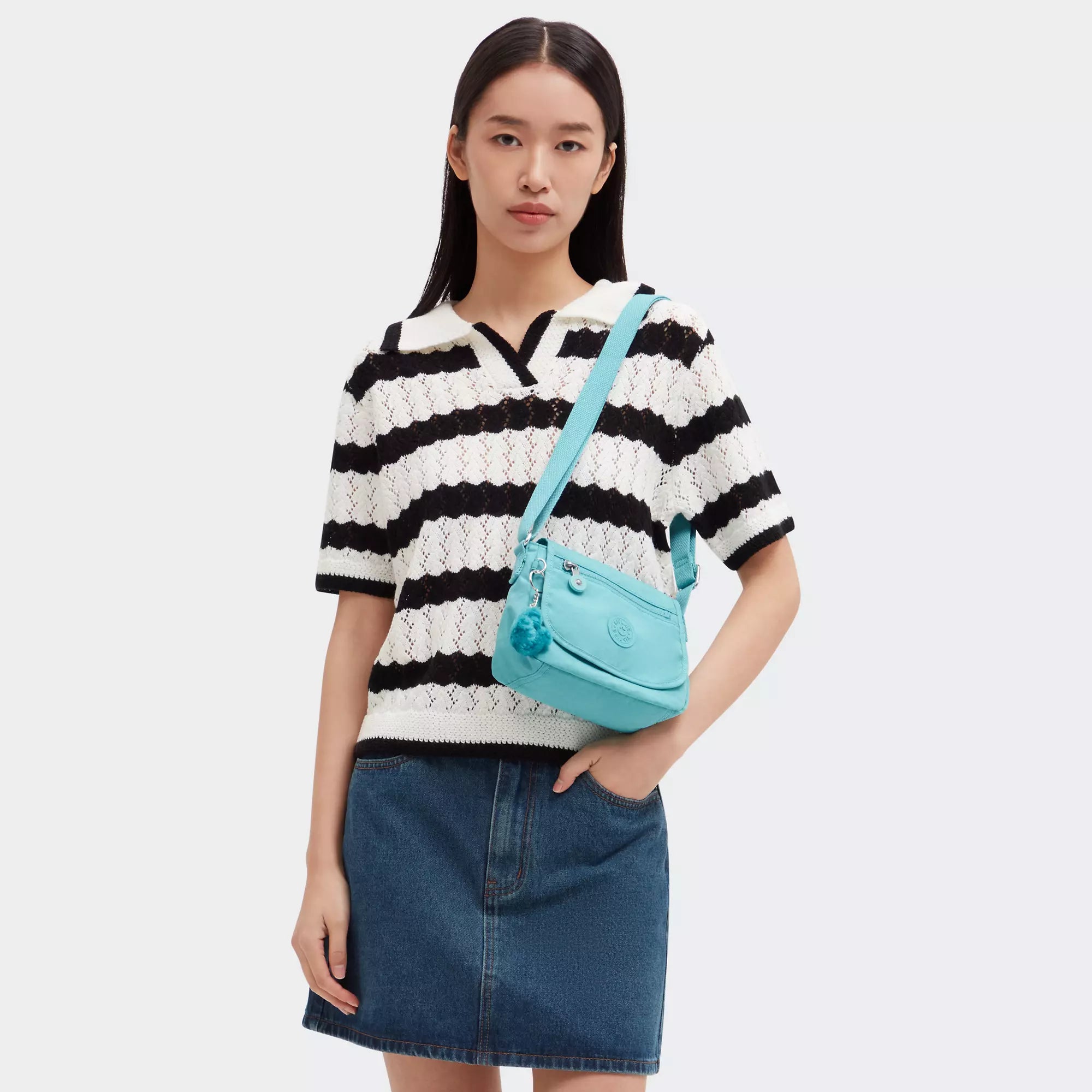 KIpling Sabian Crossbody Mini Bag - Red Rouge | Stylish & Lightweight Purse for Women | Perfect for Travel, Shopping & Everyday Use