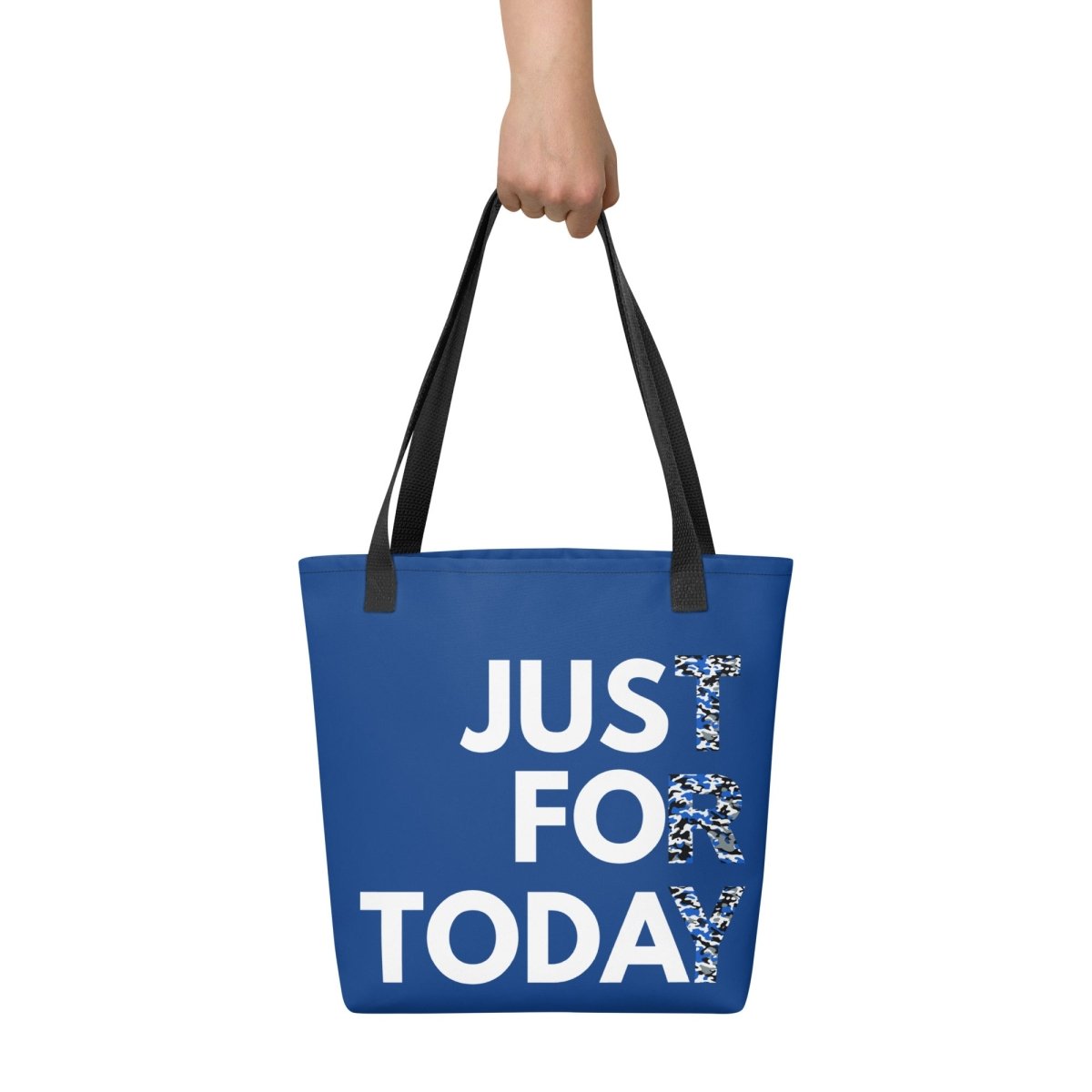 Just for Today Tote Bag - Stylish Cotton Canvas Shoulder Bag for Women | Perfect for Shopping, Beach, Work & Everyday Use