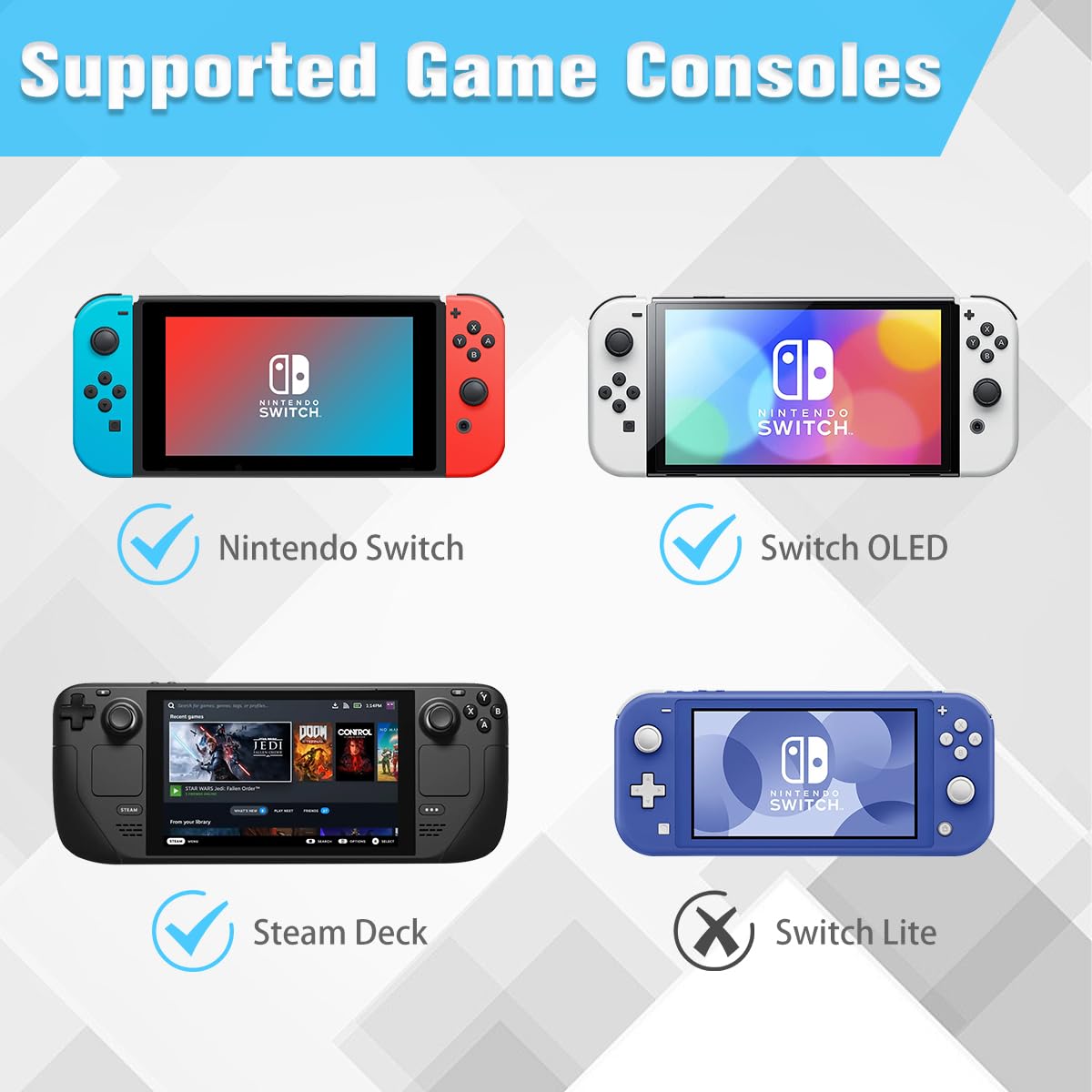 Portable Nintendo Switch TV Adapter - 4K/60Hz HDMI Dock for Switch/OLED/Steam Deck | Travel-Friendly Switch Docking Station | Perfect for Gaming on TV, Travel & Home Entertainment