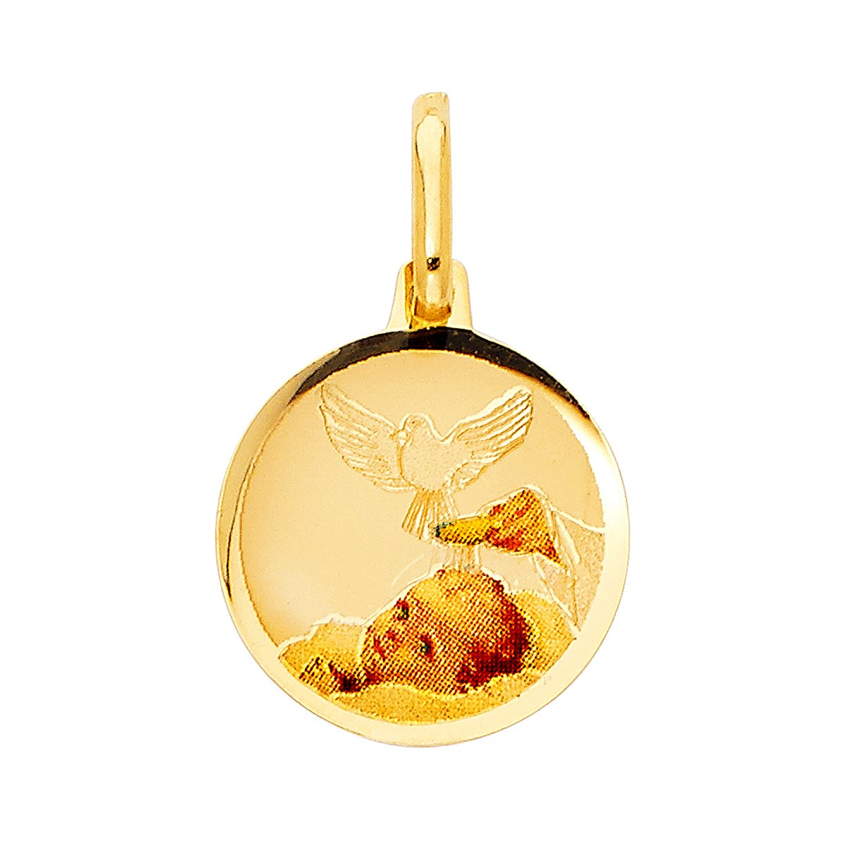 14K Yellow, White & Rose Gold CZ Religious Praying Hands Pendant Necklace - Elegant Spiritual Jewelry for Prayer, Gifts & Special Occasions