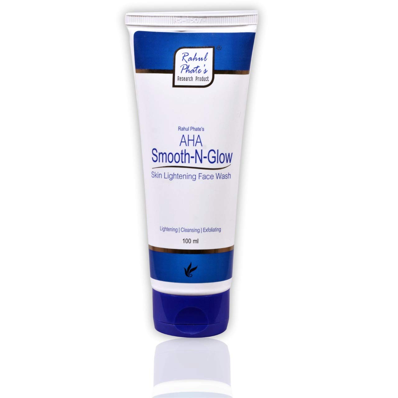 AHA Smooth-N-Glow Facial Cleanser for Women & Men - 50ml Exfoliating Face Wash with Glycolic Acid | Brightens Skin & Reduces Wrinkles | Perfect for Daily Skincare Routine