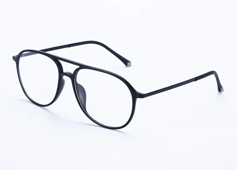Brightzone Women's Full Rim Oval Double Bridge Ultem Steel Eyeglasses 71385 - Lightweight & Durable Eyewear for Work, Reading & Everyday Fashion