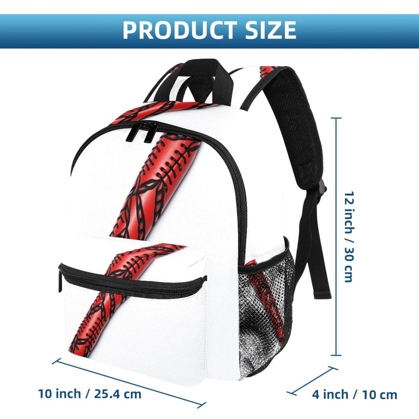Stylish & Durable Travel Backpack for Women & Men - Perfect for Baseball, Hiking & Everyday Use