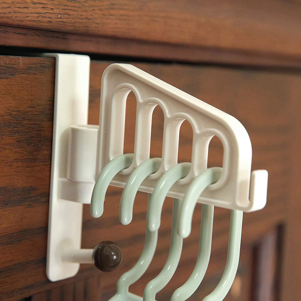 DOITOOL 1-Pack Heavy Duty Over Door Hooks for Hats, Coats & Clothes - White Space Saving Wall Mounted Organizer for Bedroom, Closet & Entryway Storage